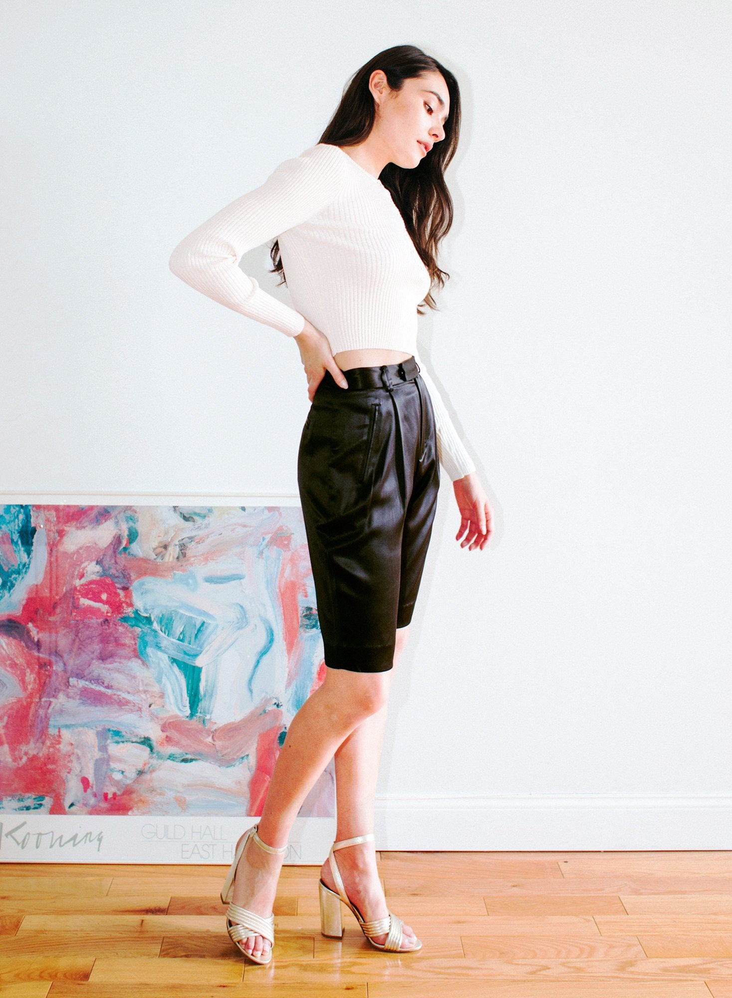 Knit Cropped Henley