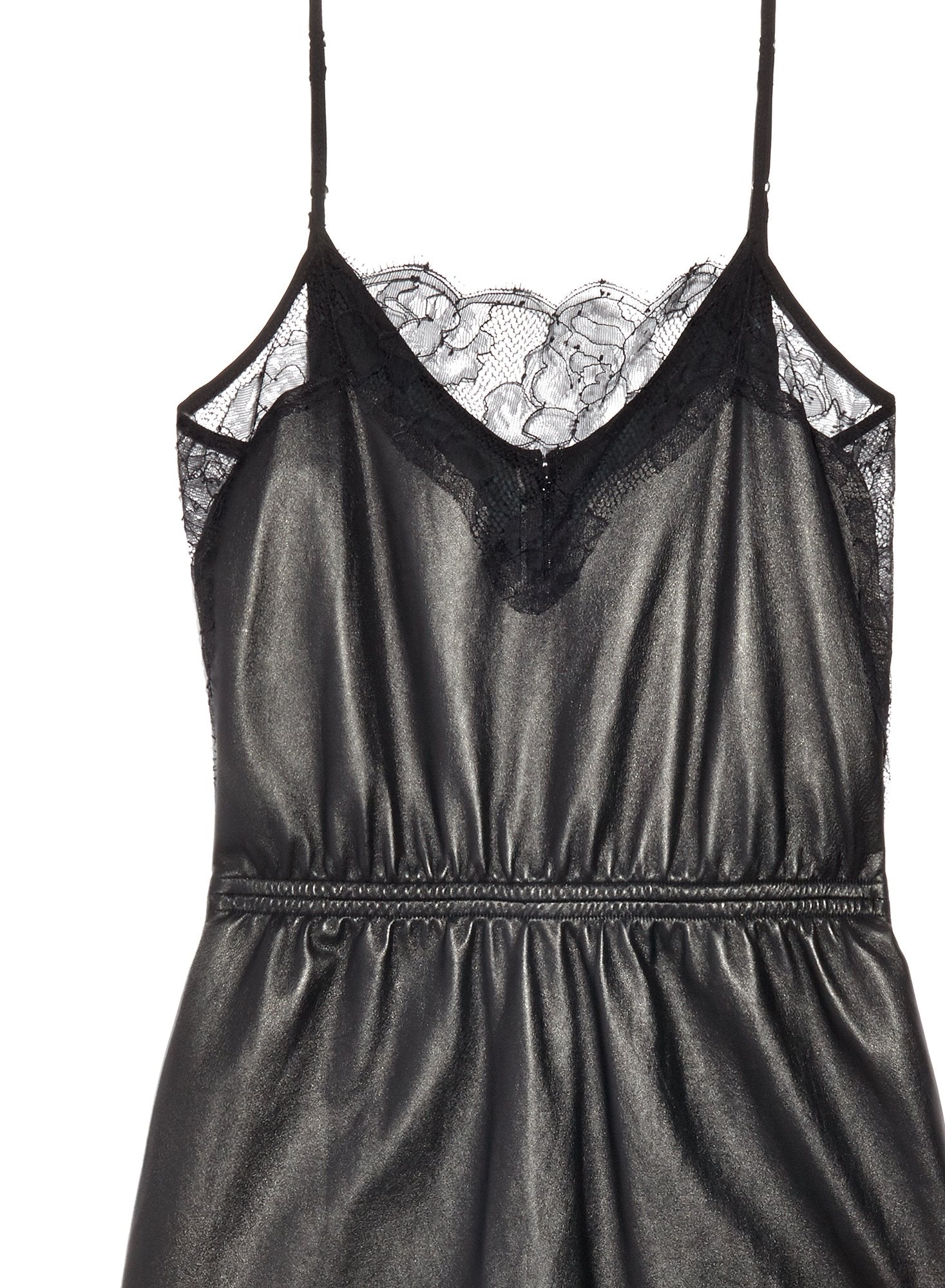 Leather Rose Lace Dress