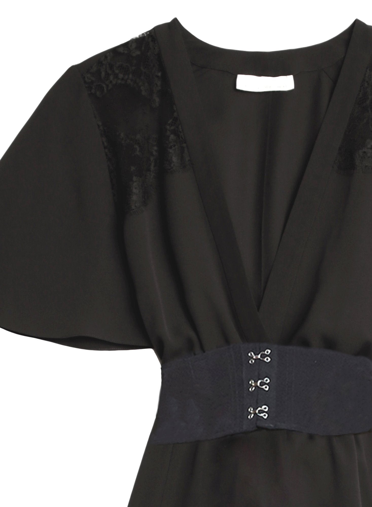 V-Neck Gathered Dress