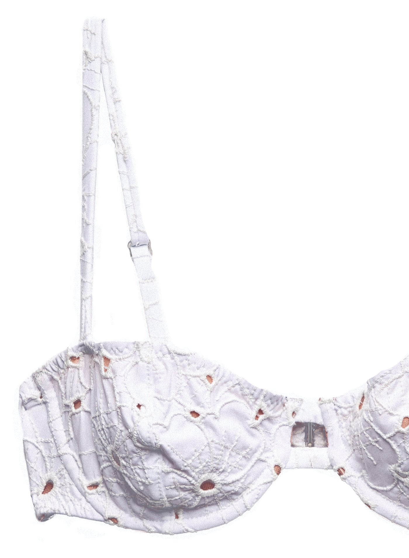 Floral Eyelet Balconette Top