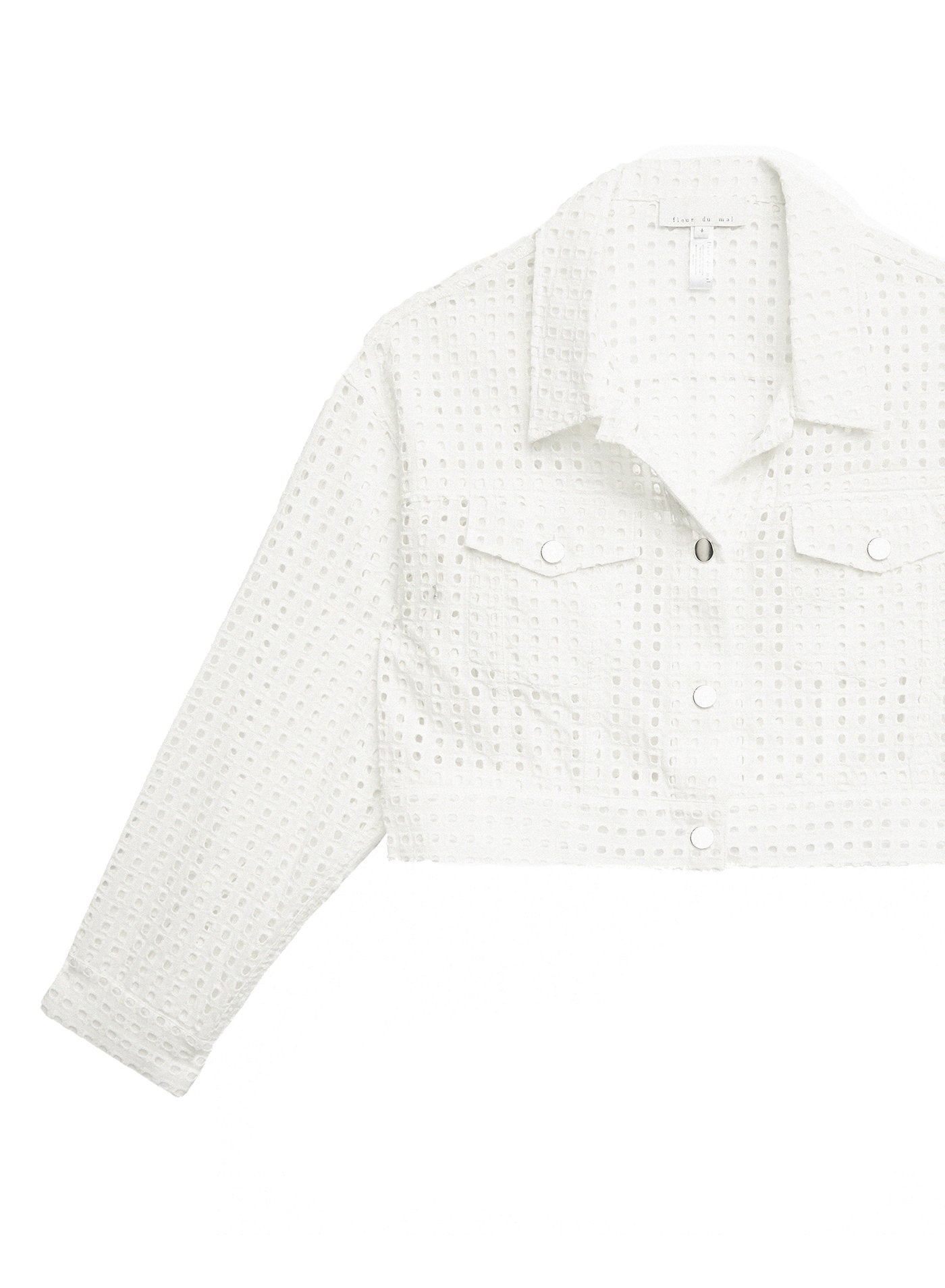 Eyelet Cropped Jacket