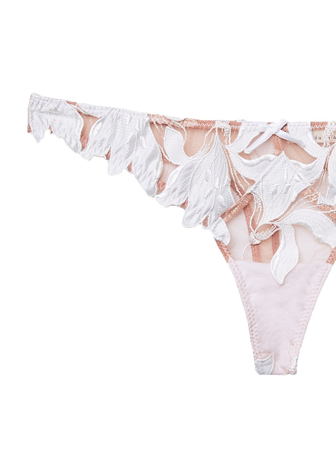 Lily Embroidery Hipster Thong