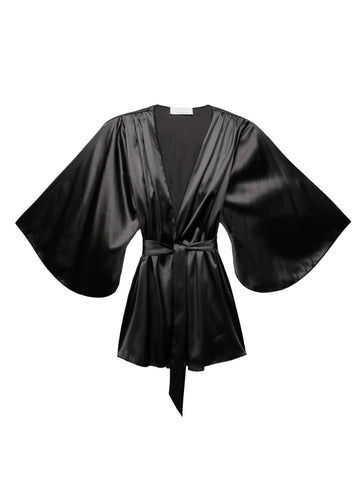 Black - Angel Sleeve Robe | Fleur du Mal - DEMO
