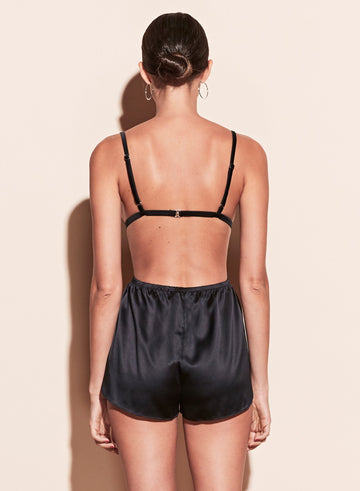 Black - Apron Romper | Fleur du Mal - DEMO