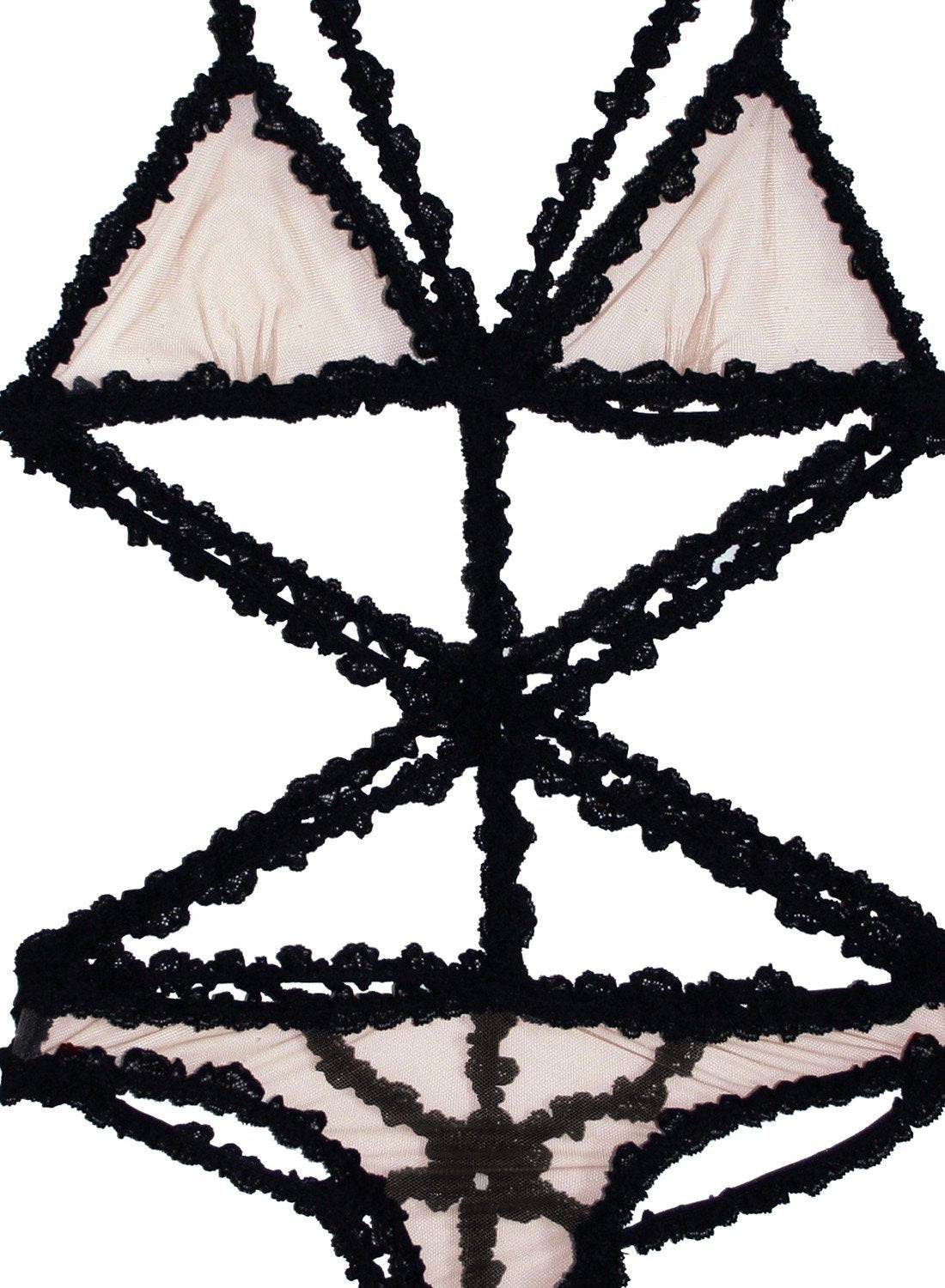 Lace Bondage Bodysuit