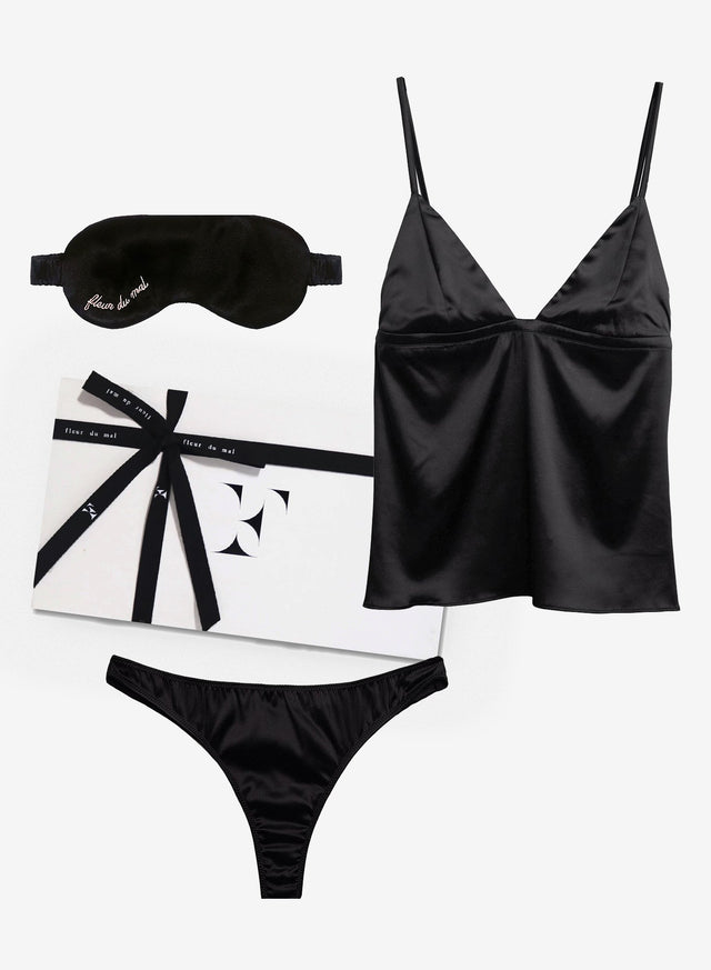 Black - Luxe Sleep Gift Set | Fleur du Mal - DEMO
