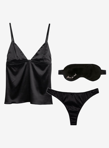 Black - Luxe Sleep Gift Set | Fleur du Mal - DEMO