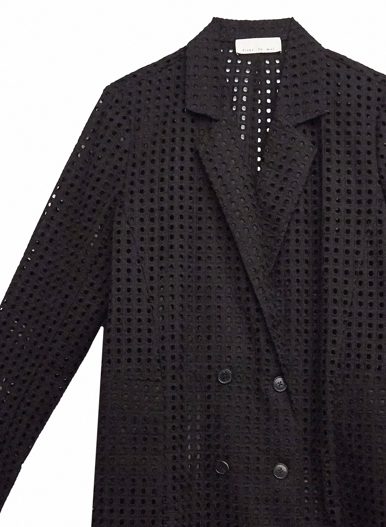 Eyelet Blazer Dress with Slip