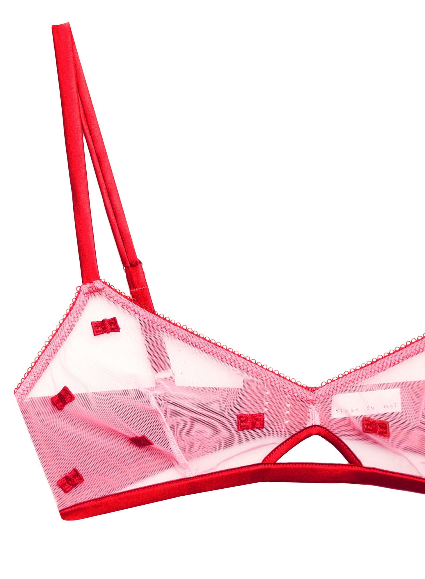 Bow Embroidery Bralette