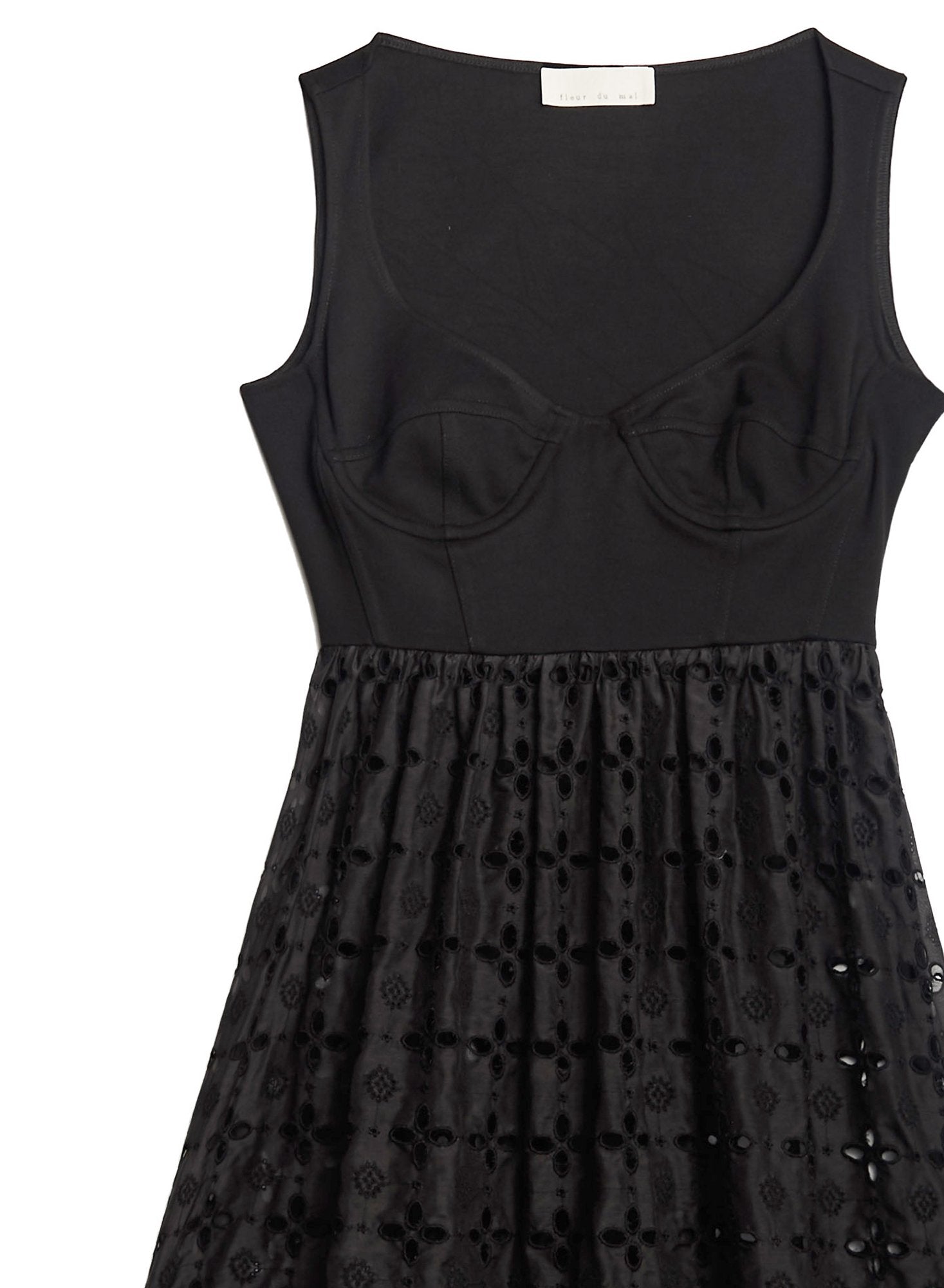 Broderie Bodysuit Dress