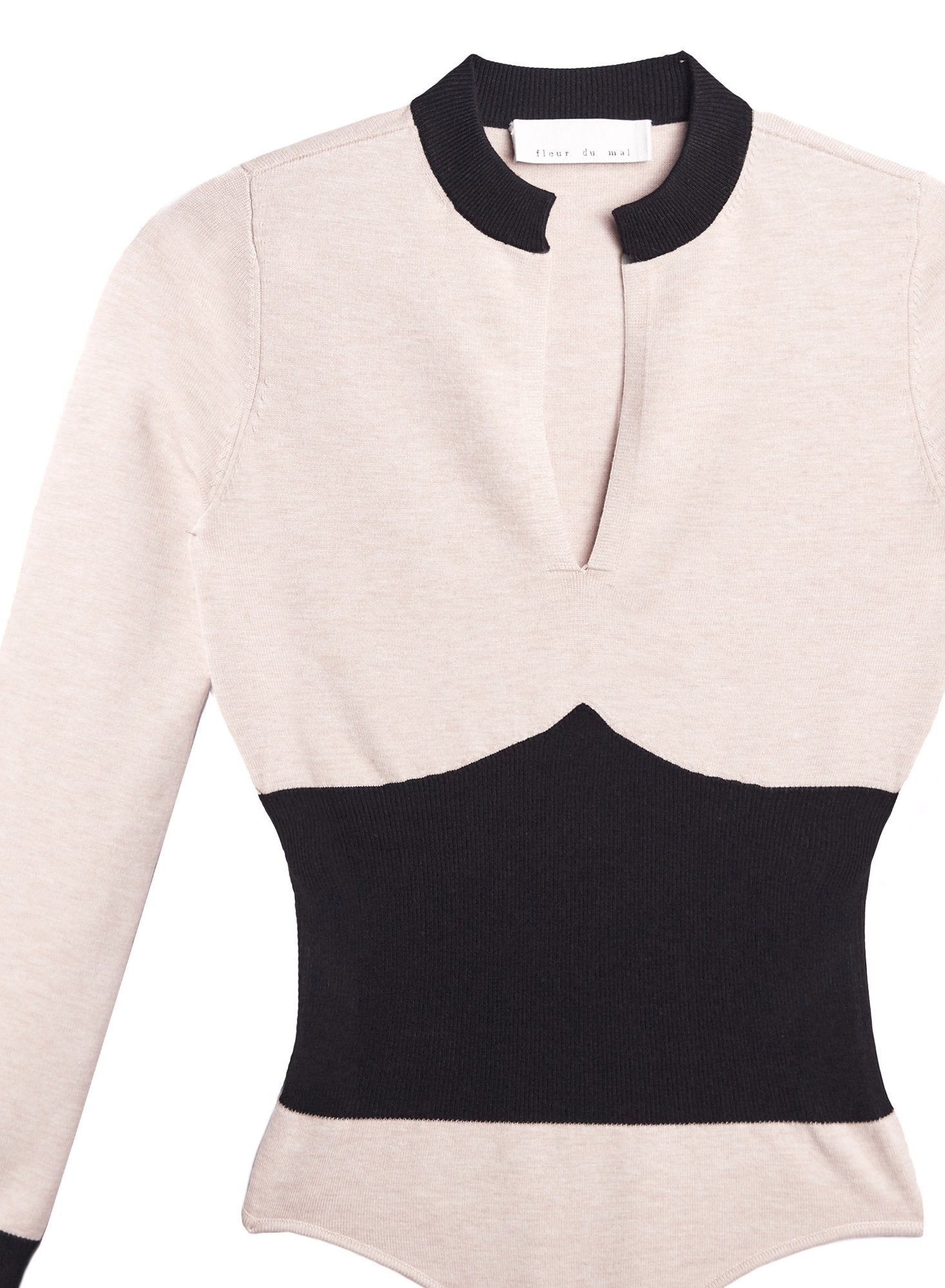 Contrast Waist Bodysuit