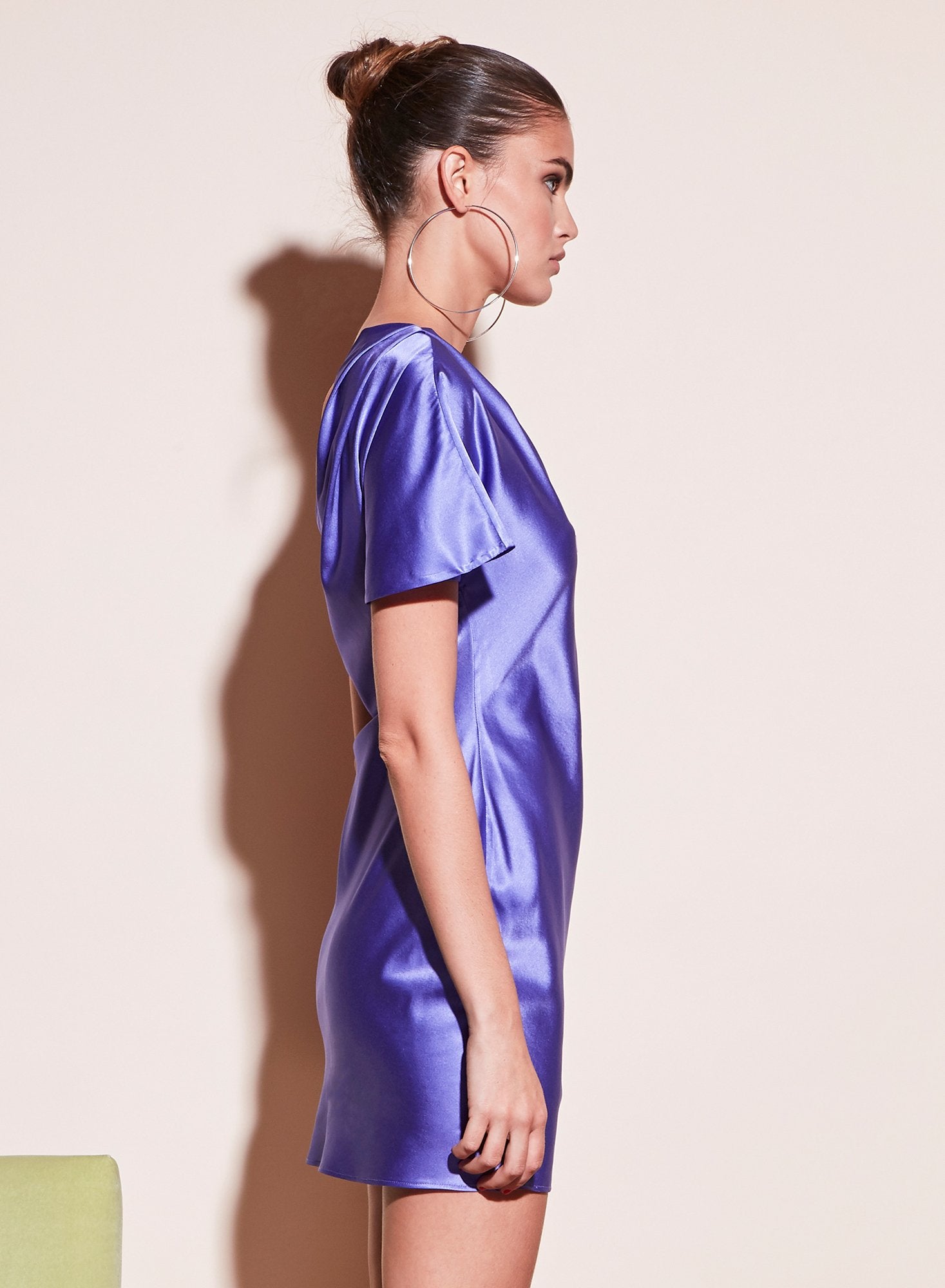 One Shoulder Bias Mini Dress