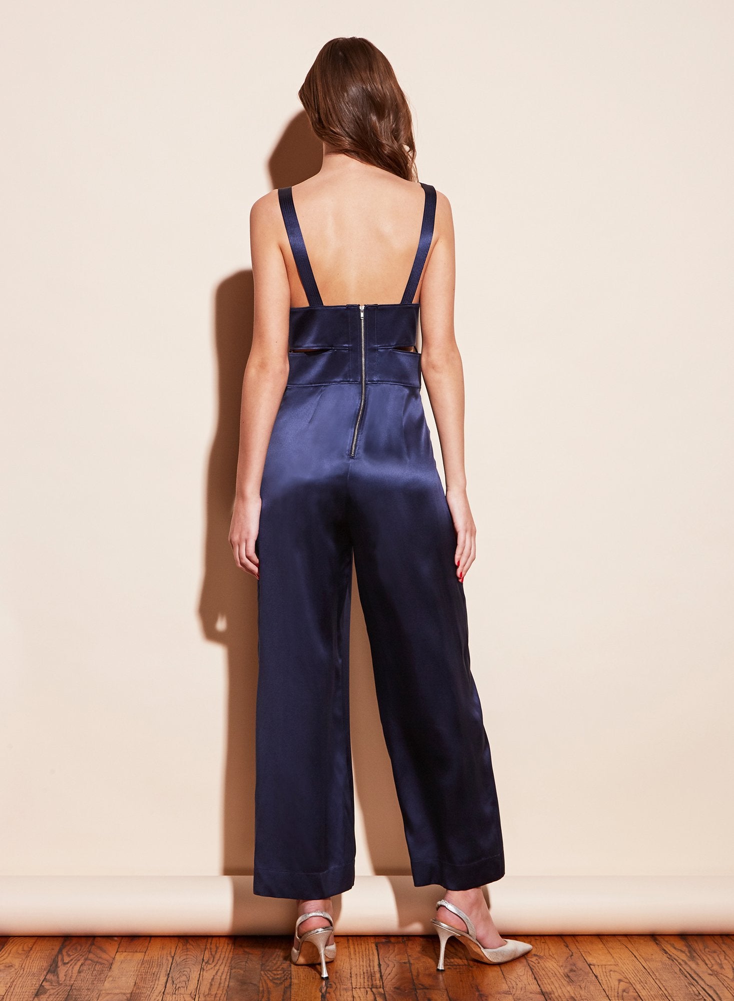 Cutout Bustier Overalls