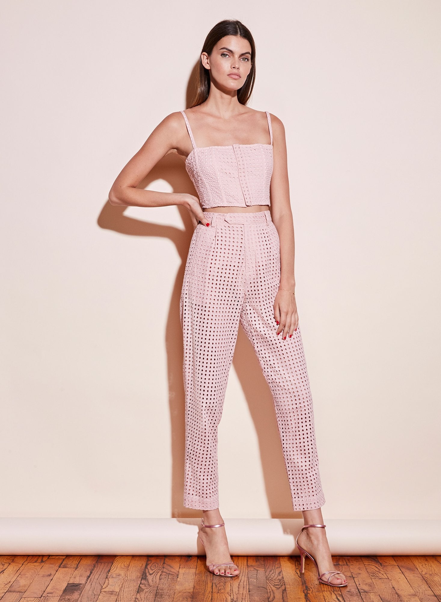 Tapered Eyelet Pant