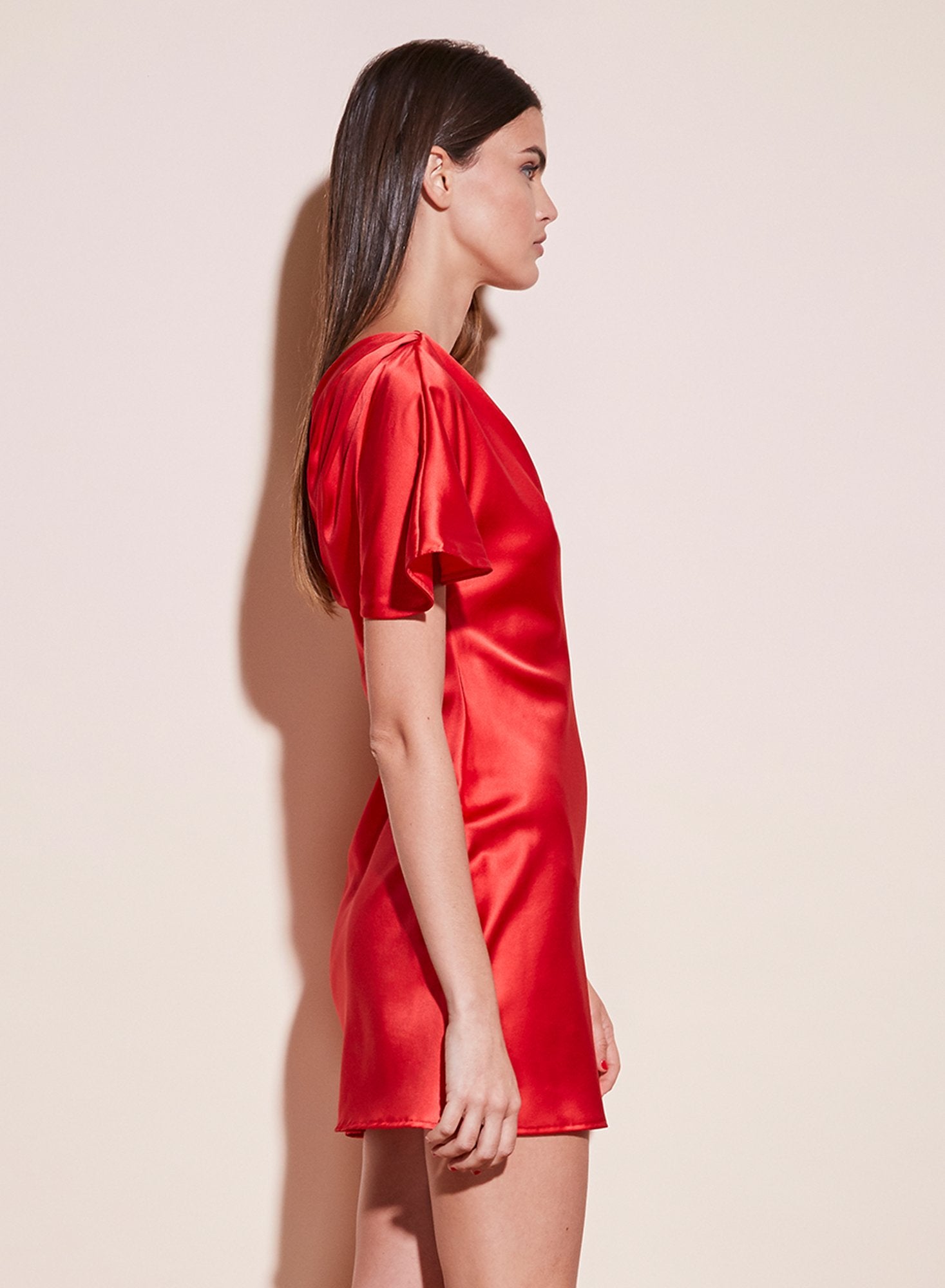One Shoulder Bias Mini Dress