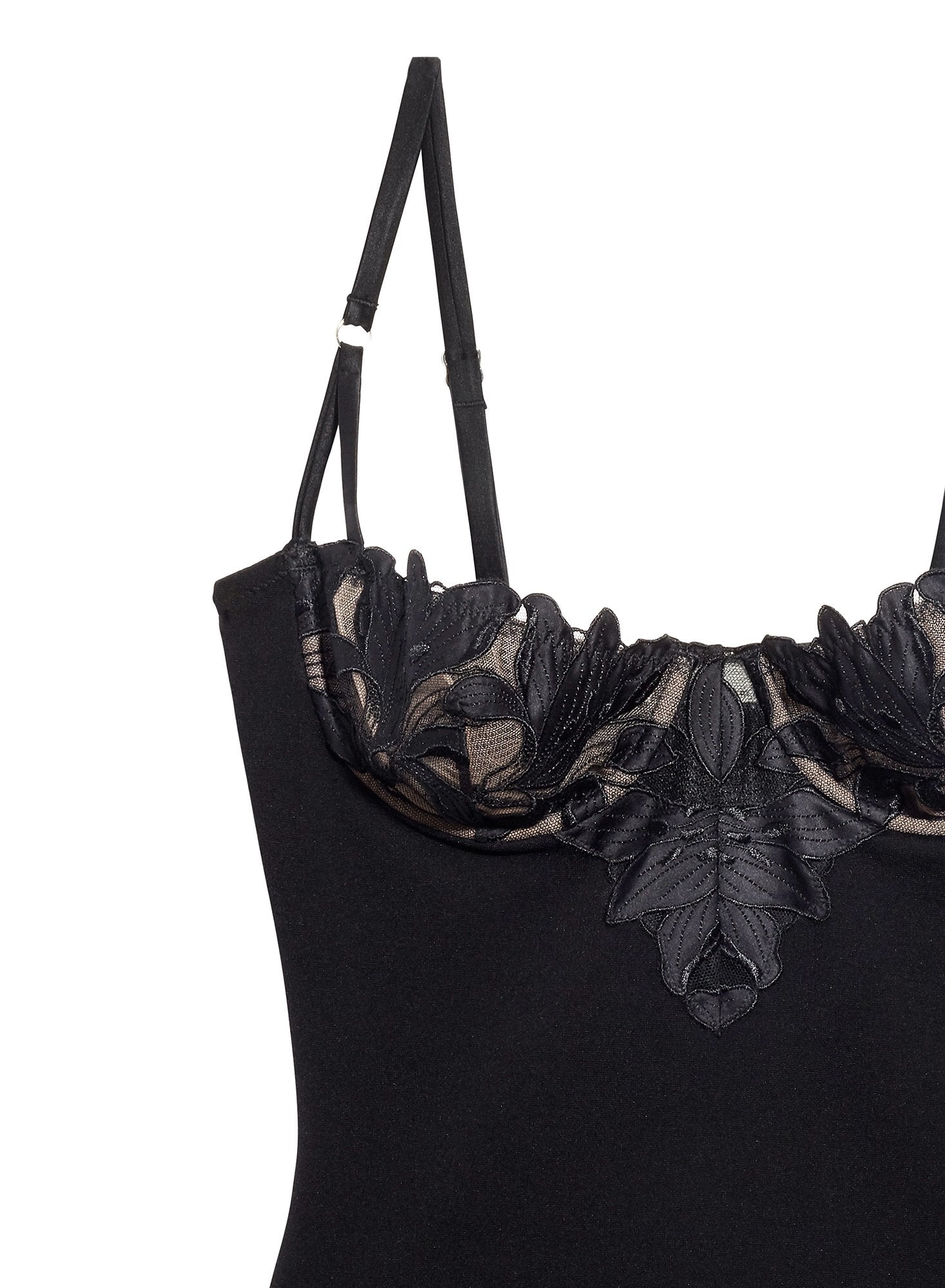 Lily Embroidery Balconette Bodysuit