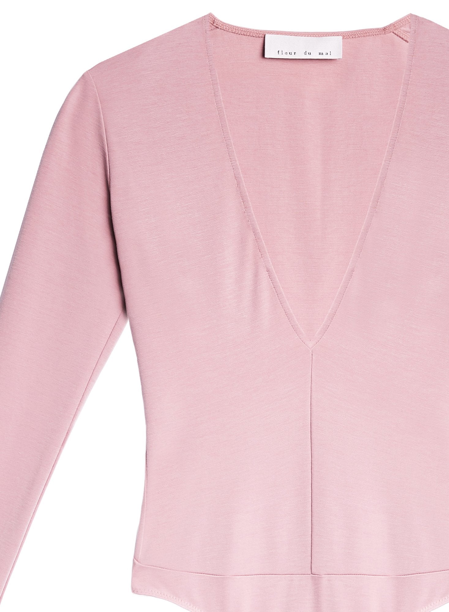 Long Sleeve Deep-V Bodysuit
