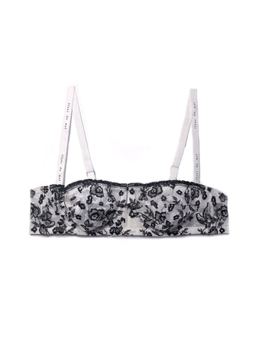 Black/white - Forget Me Not Demi Bra | Fleur du Mal - DEMO