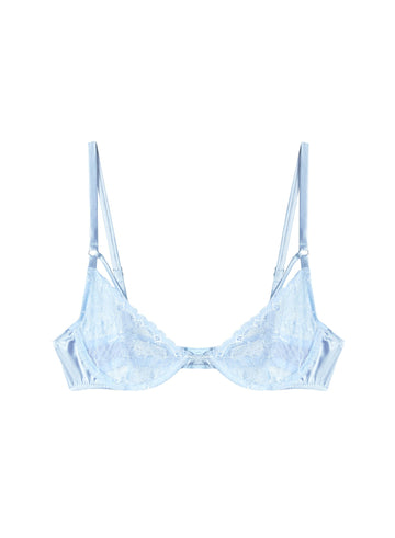 Ice queen - Gardenia Lace Demi Bra | Fleur du Mal - DEMO