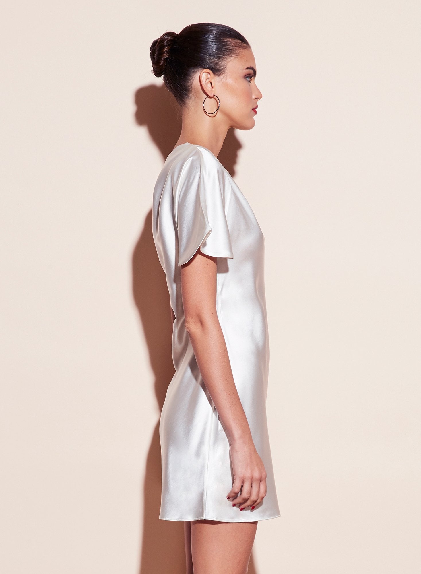 One Shoulder Bias Mini Dress