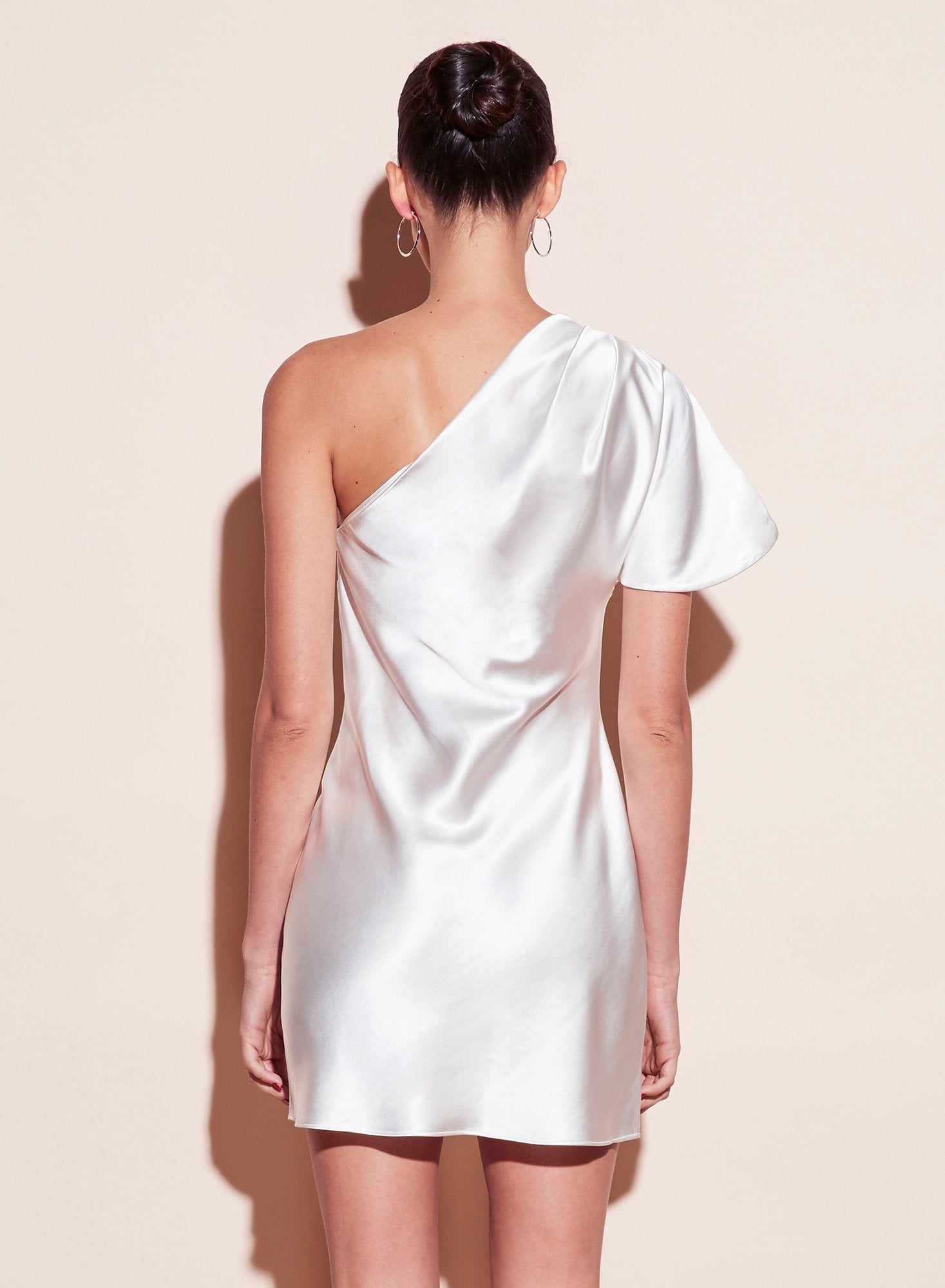 One Shoulder Bias Mini Dress