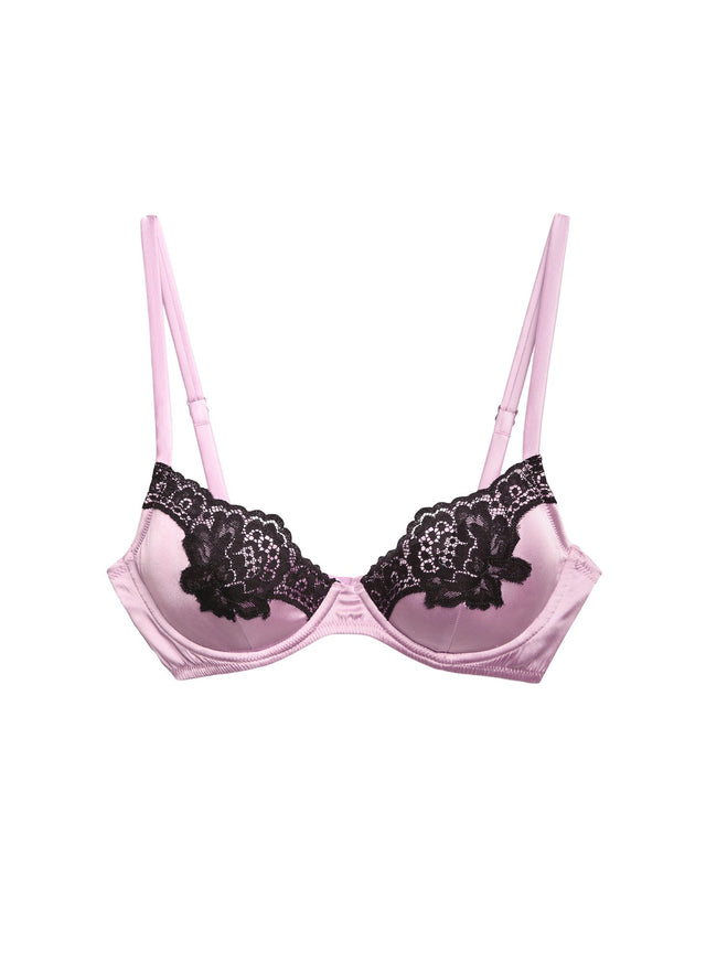 Sweet pea - James Lace Lined Demi Bra | Fleur du Mal - DEMO