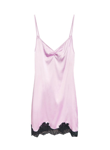 Sweet pea - James Lace Rouched V-Neck Slip | Fleur du Mal - DEMO