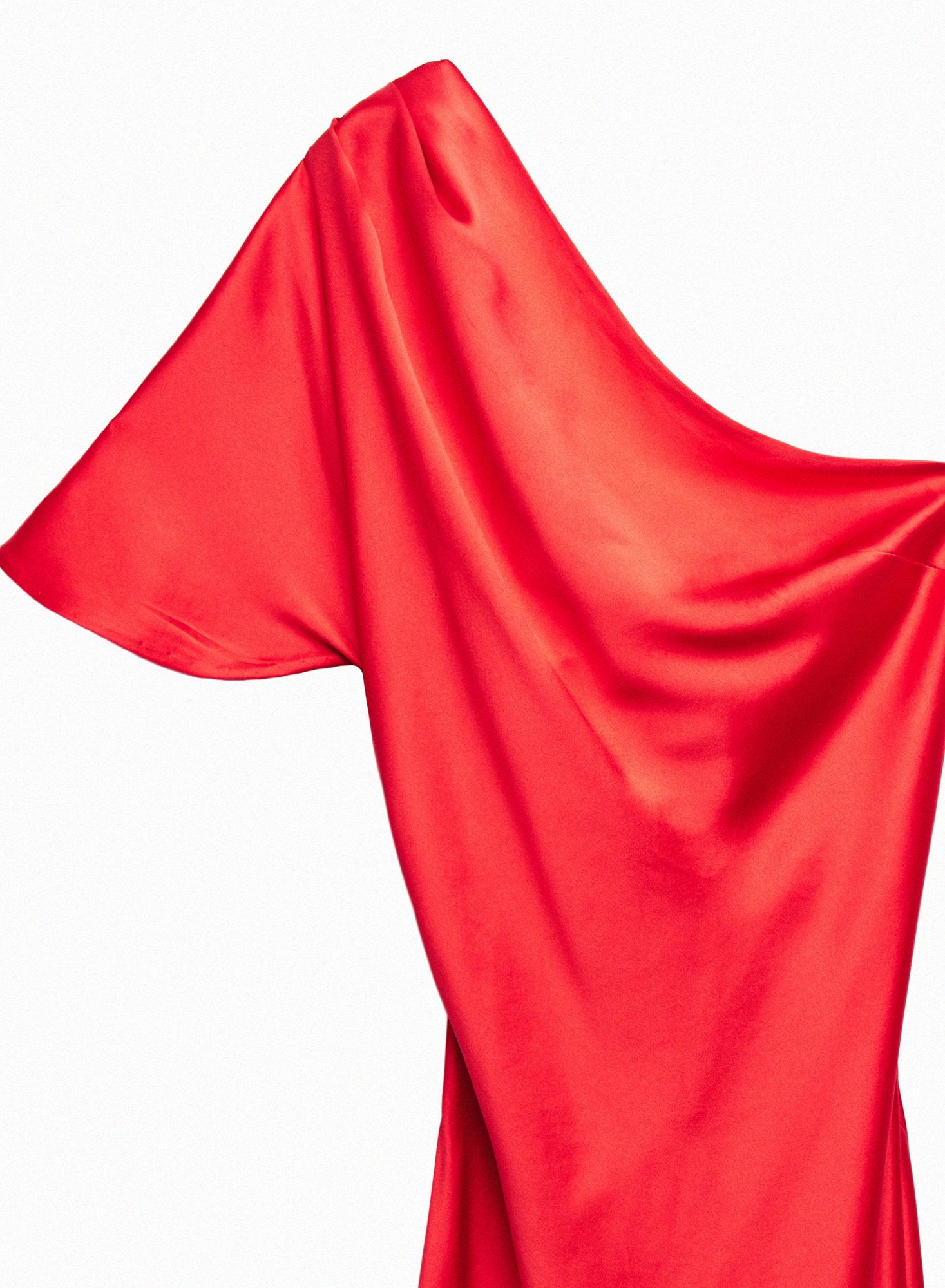 One Shoulder Bias Slip Dress