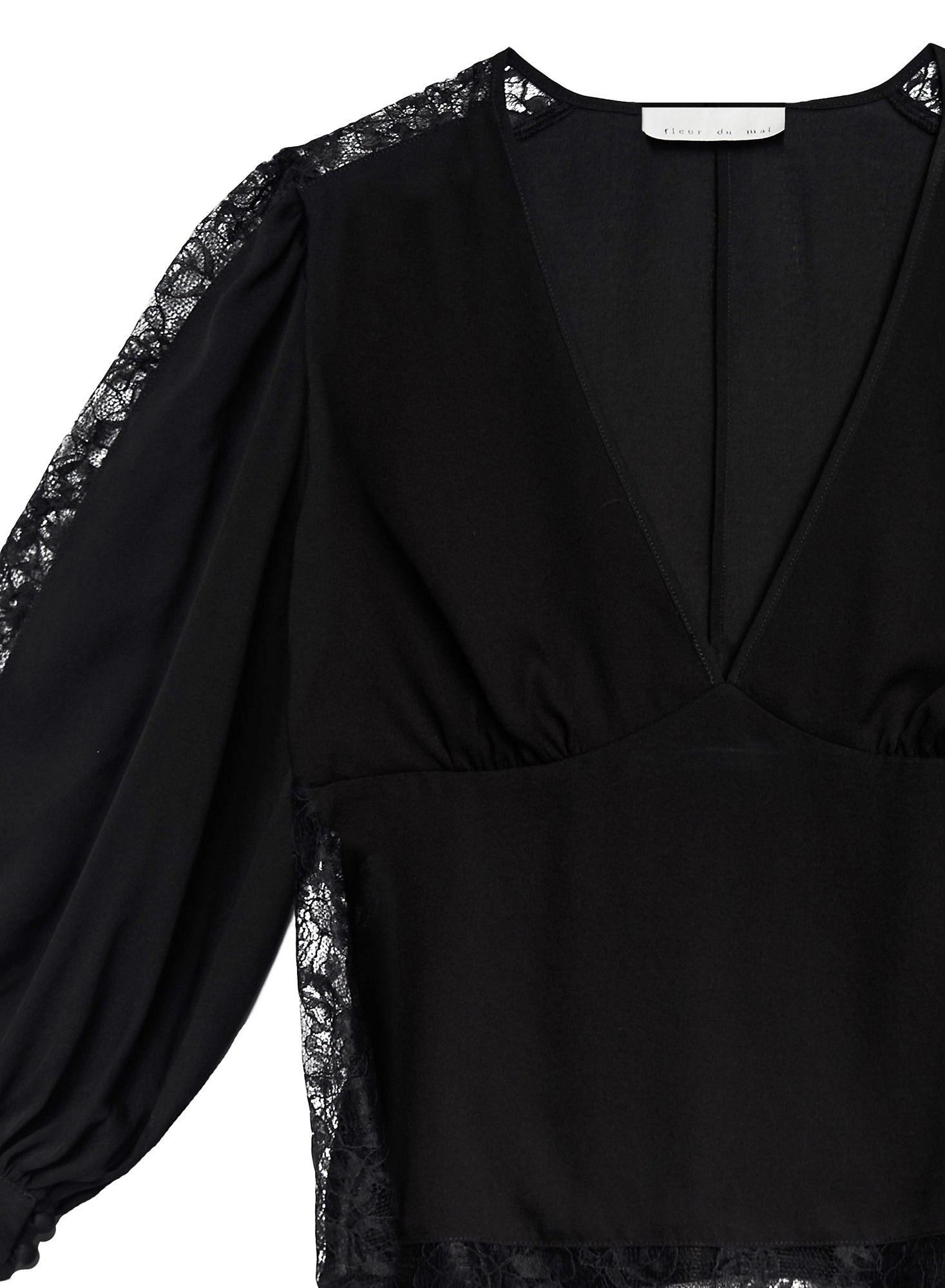 Loulou Lace Insert Blouse