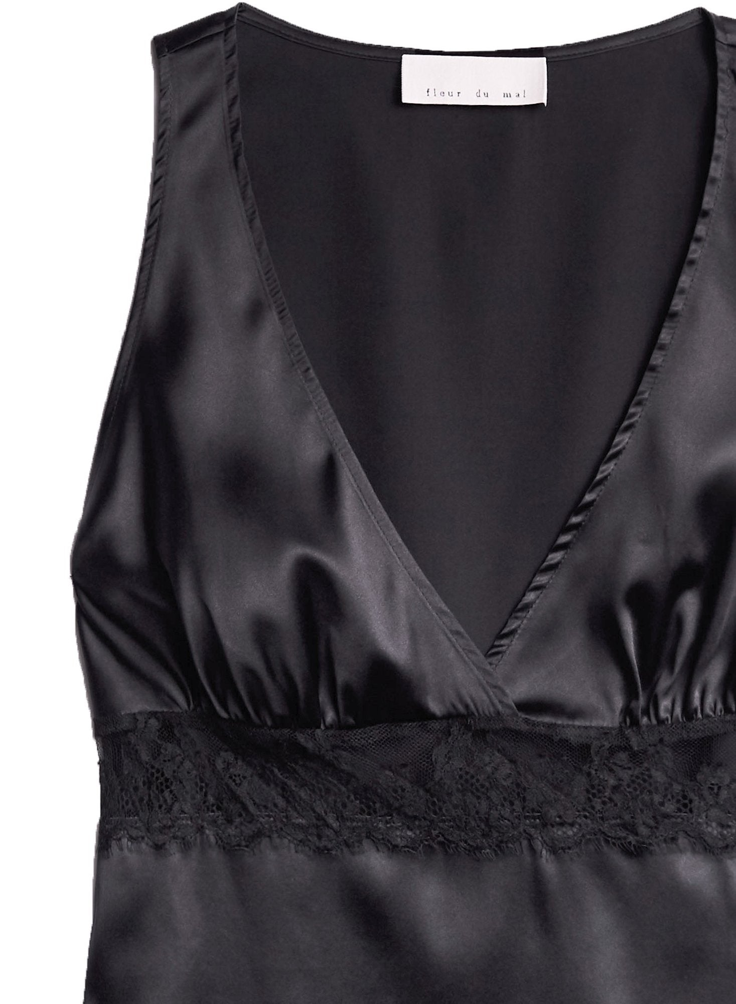 Silk Cami with Lace Insert