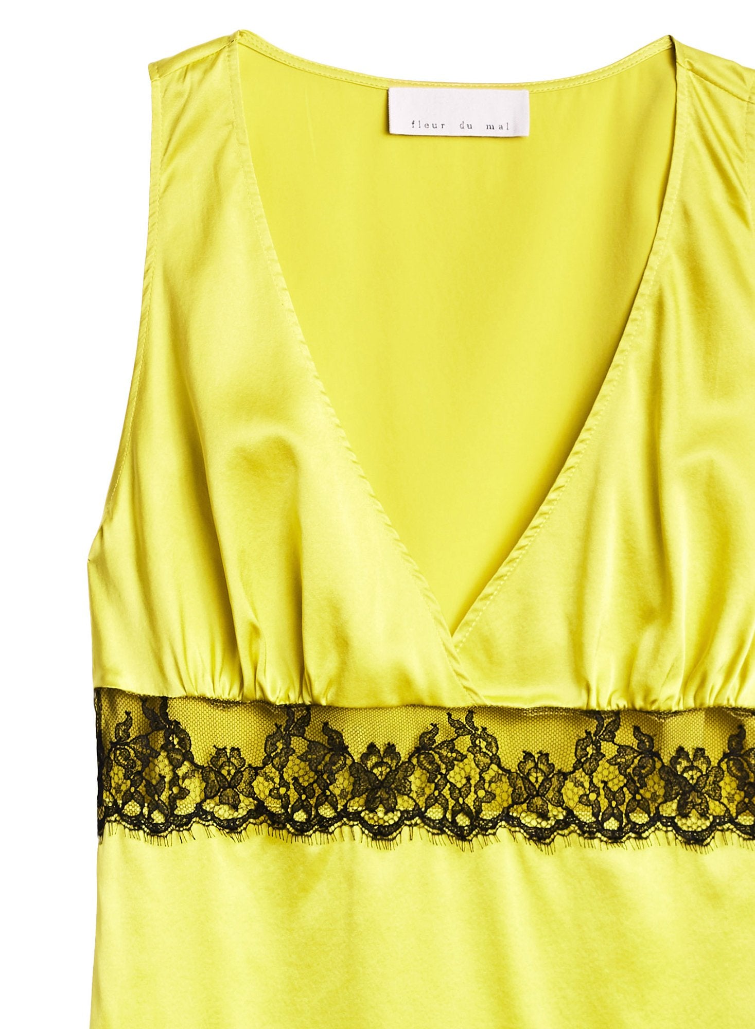 Silk Cami with Lace Insert