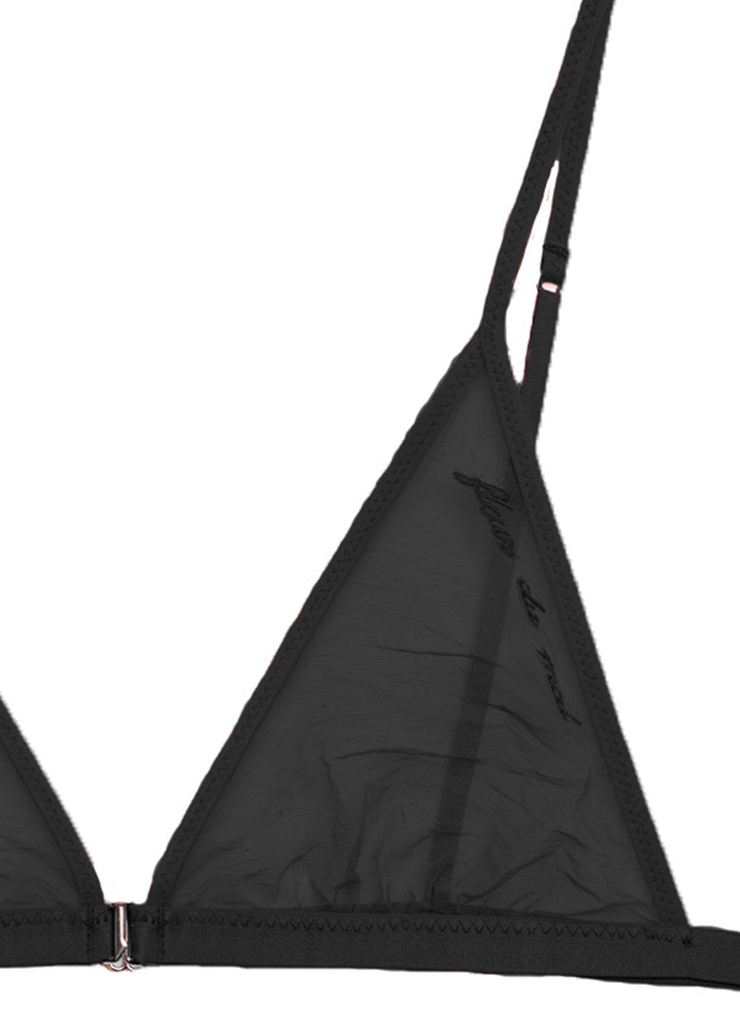 Logo Embroidered Tricot Triangle Bra