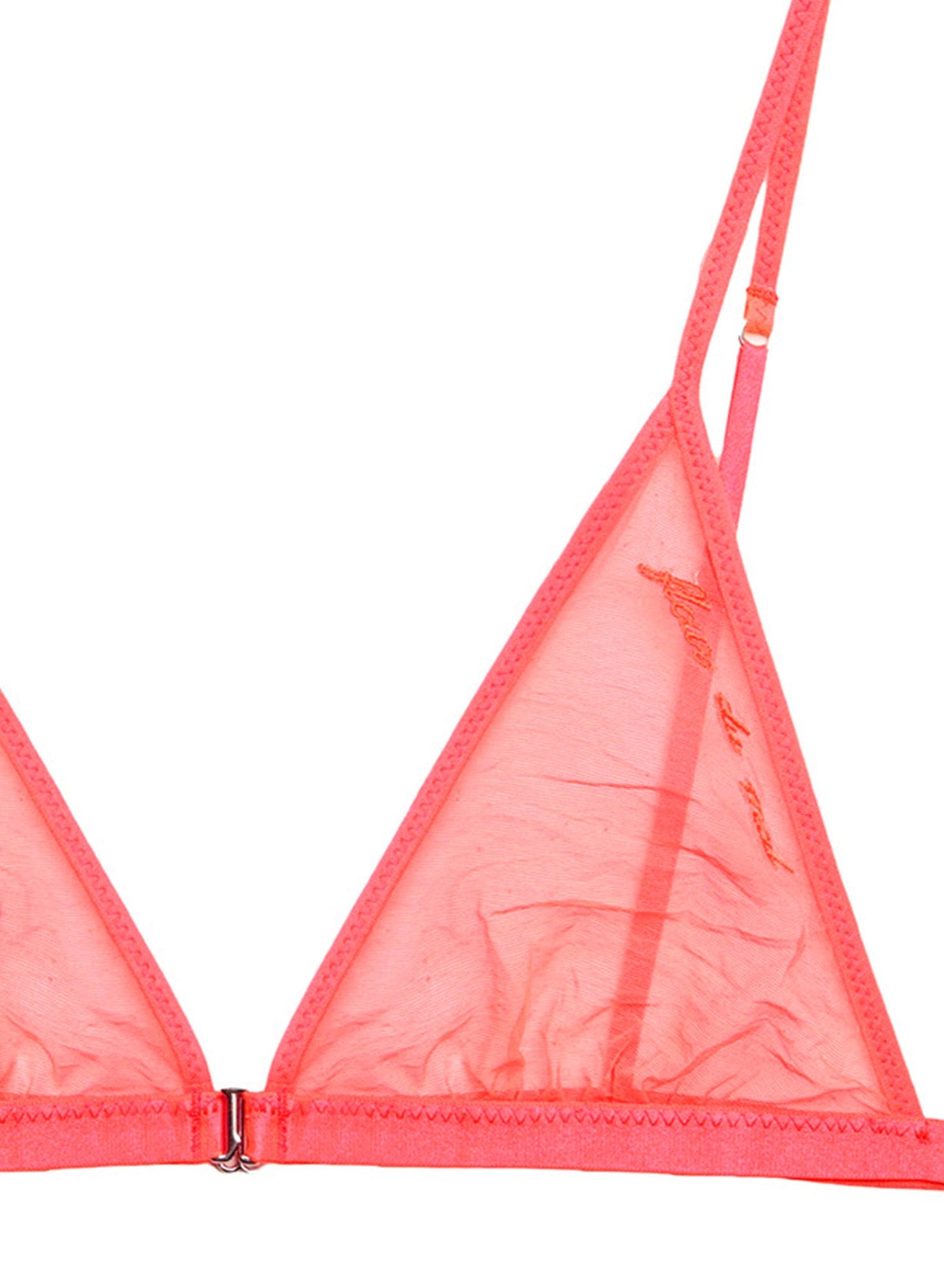 Logo Embroidered Tricot Triangle Bra