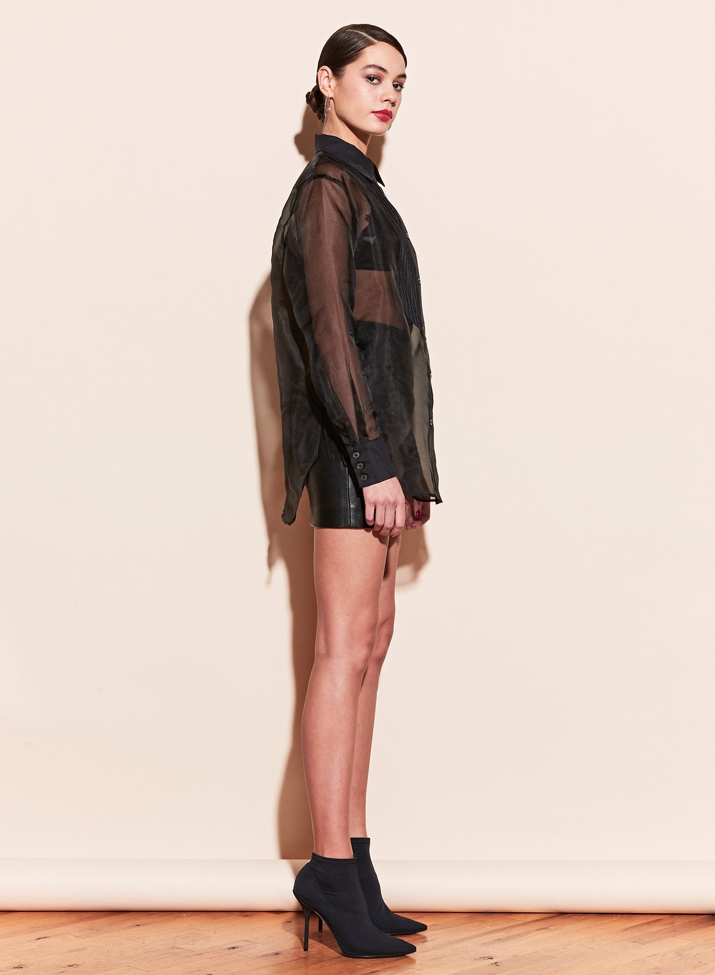 Pintuck Tuxedo Shirt