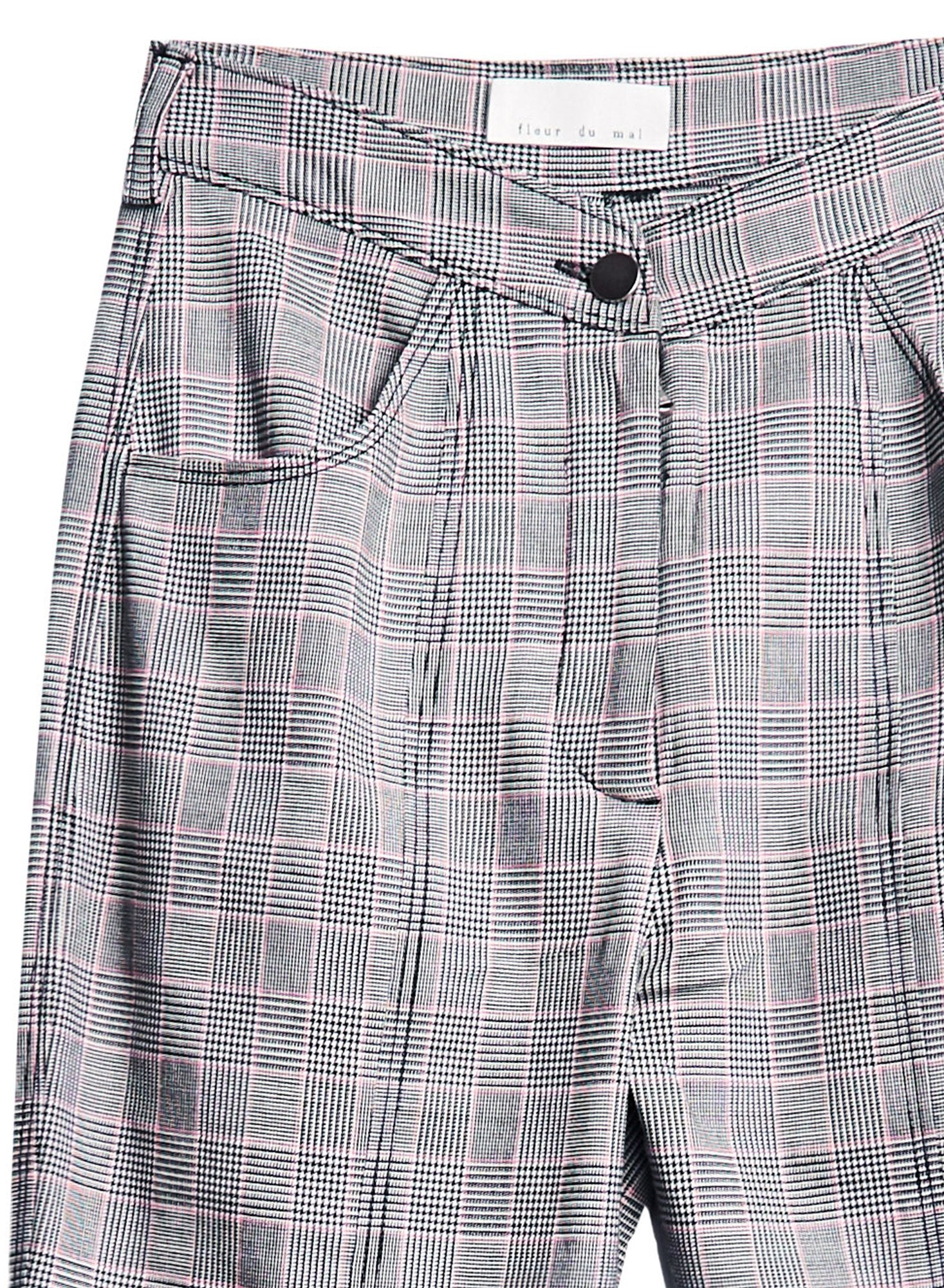 Plaid Check Flare Pant