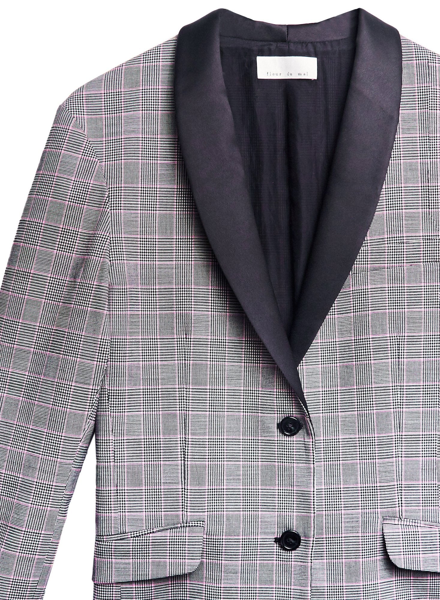 Plaid Check Blazer