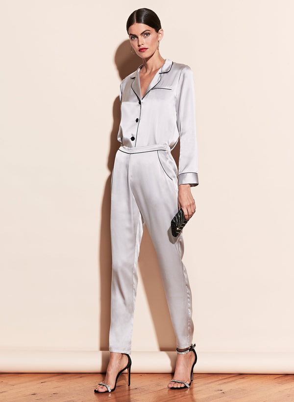 Platinum/black - Fleur PJ Top | Fleur du Mal - DEMO