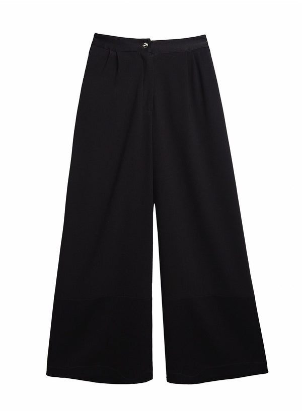 Black - Pleated Pant | Fleur du Mal - DEMO