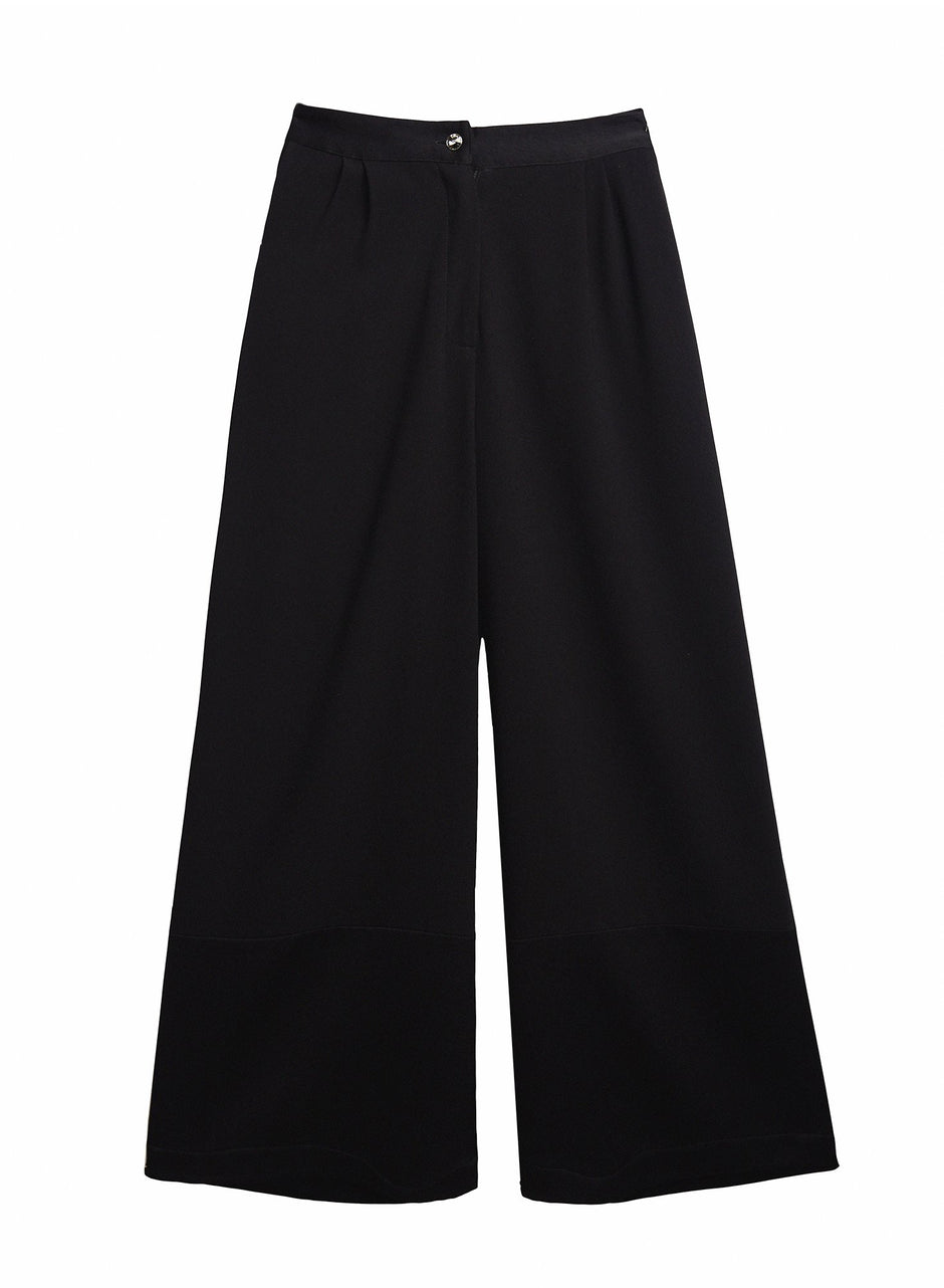Black - Pleated Pant | Fleur du Mal - DEMO