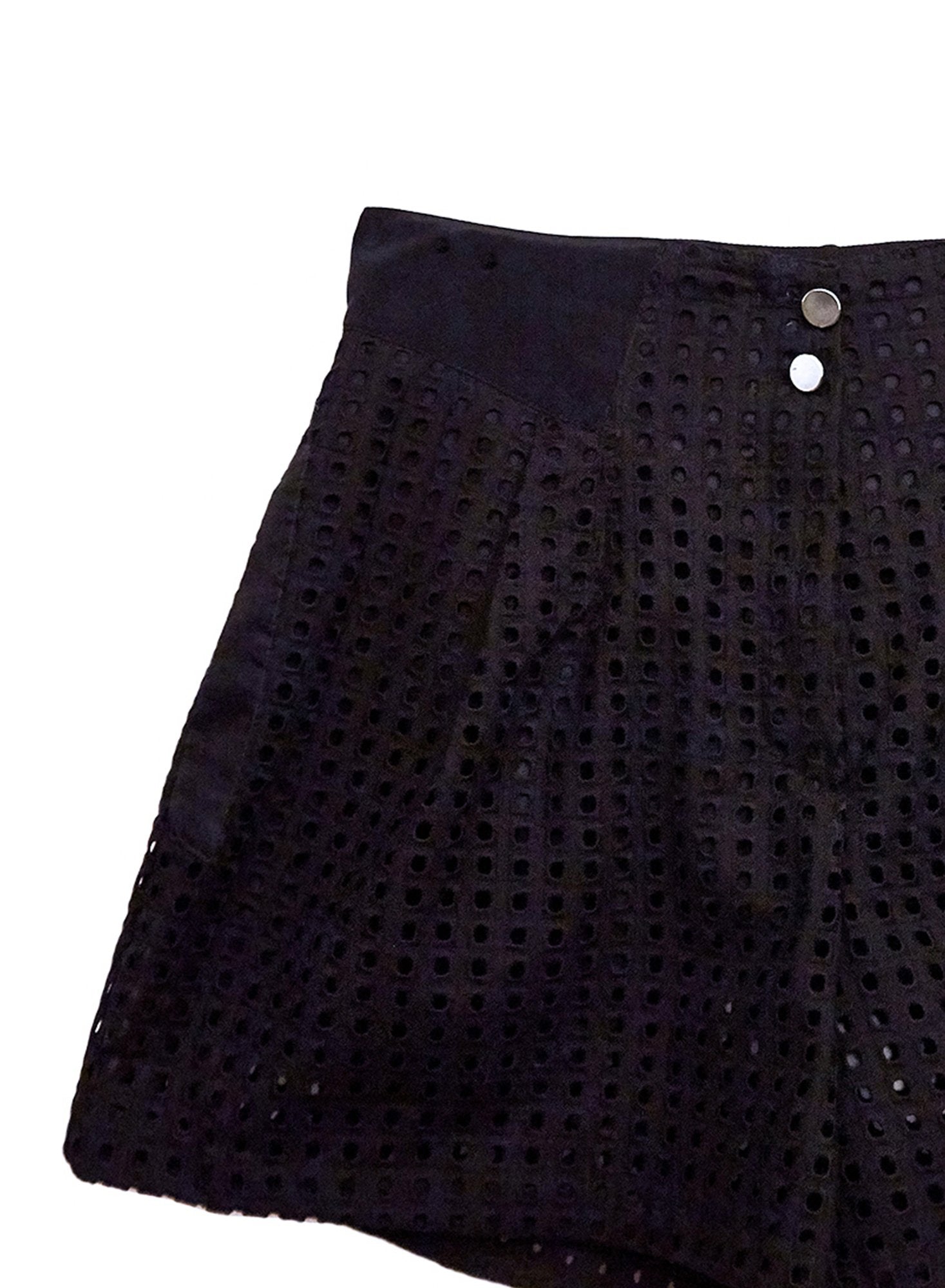 Eyelet Pleated Shorts