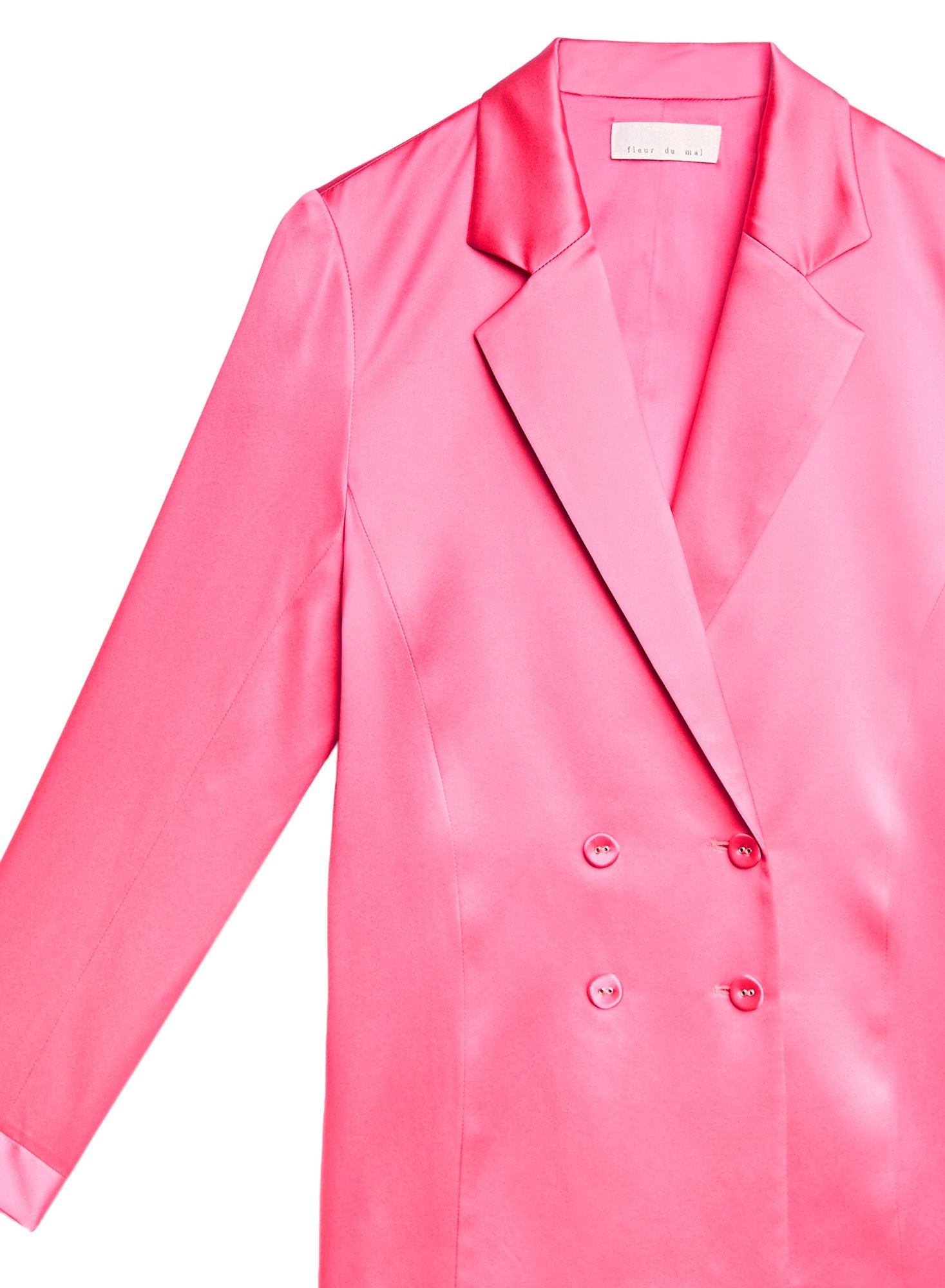 Silk Double Breasted Blazer