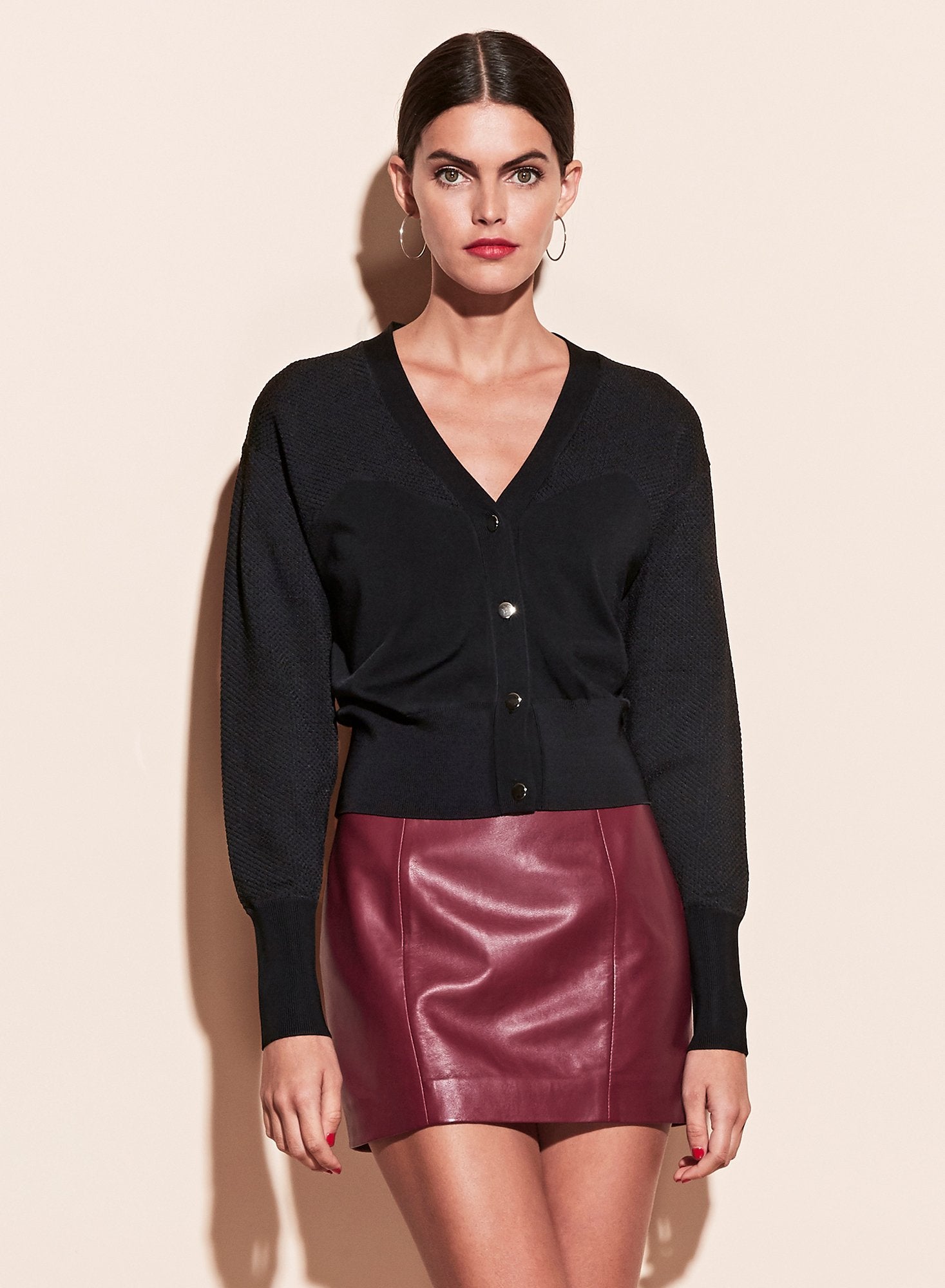 Pointelle Knit Cardigan