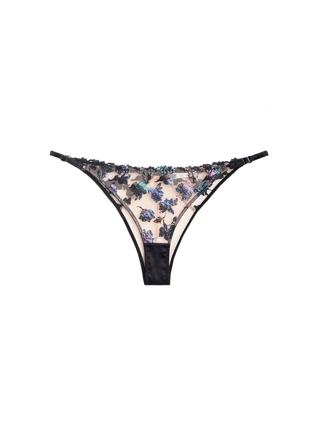 Black - Prisma Embroidery Cheeky | Fleur du Mal - DEMO