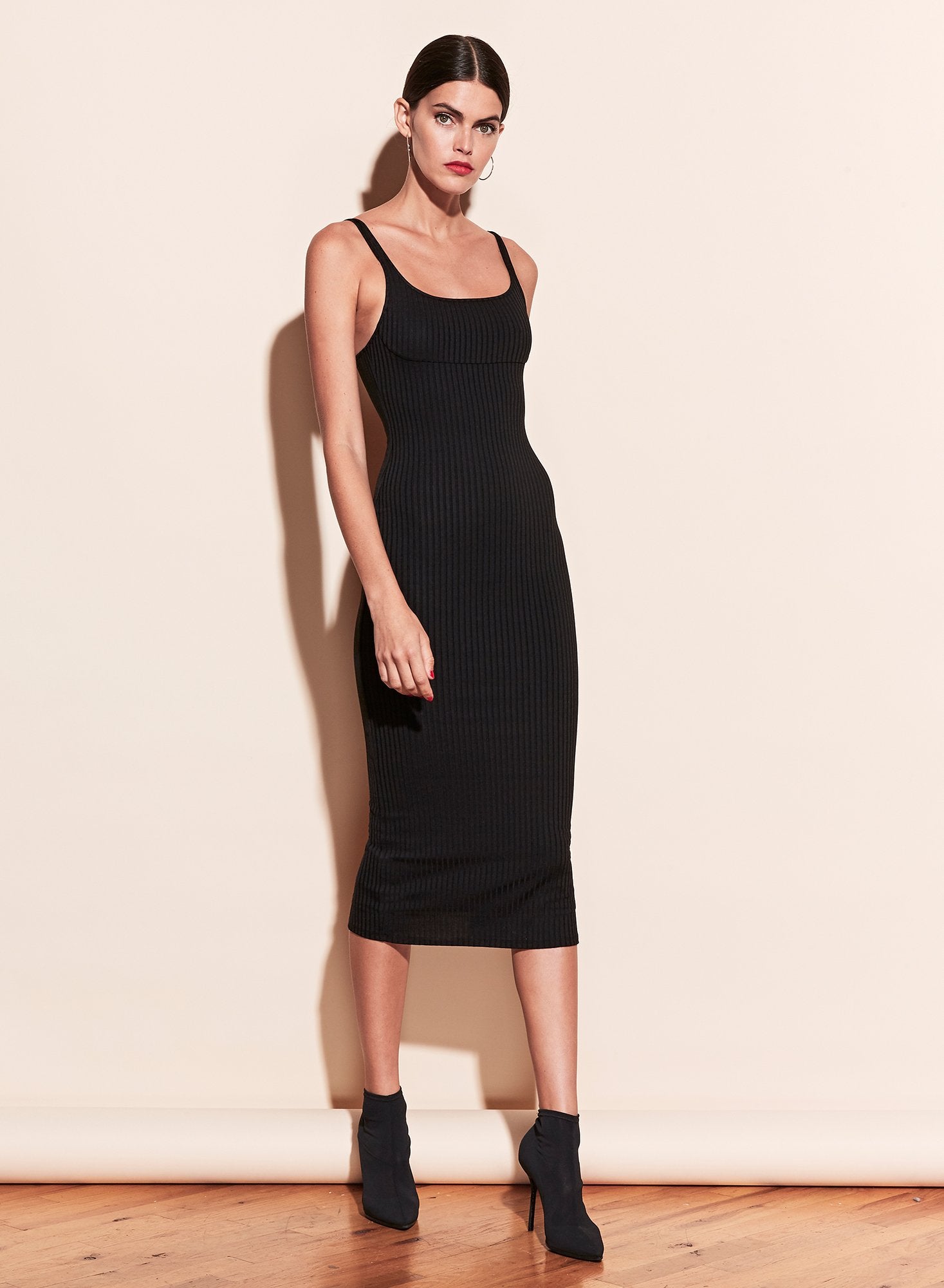Ribbed Knit Bustier Dress
