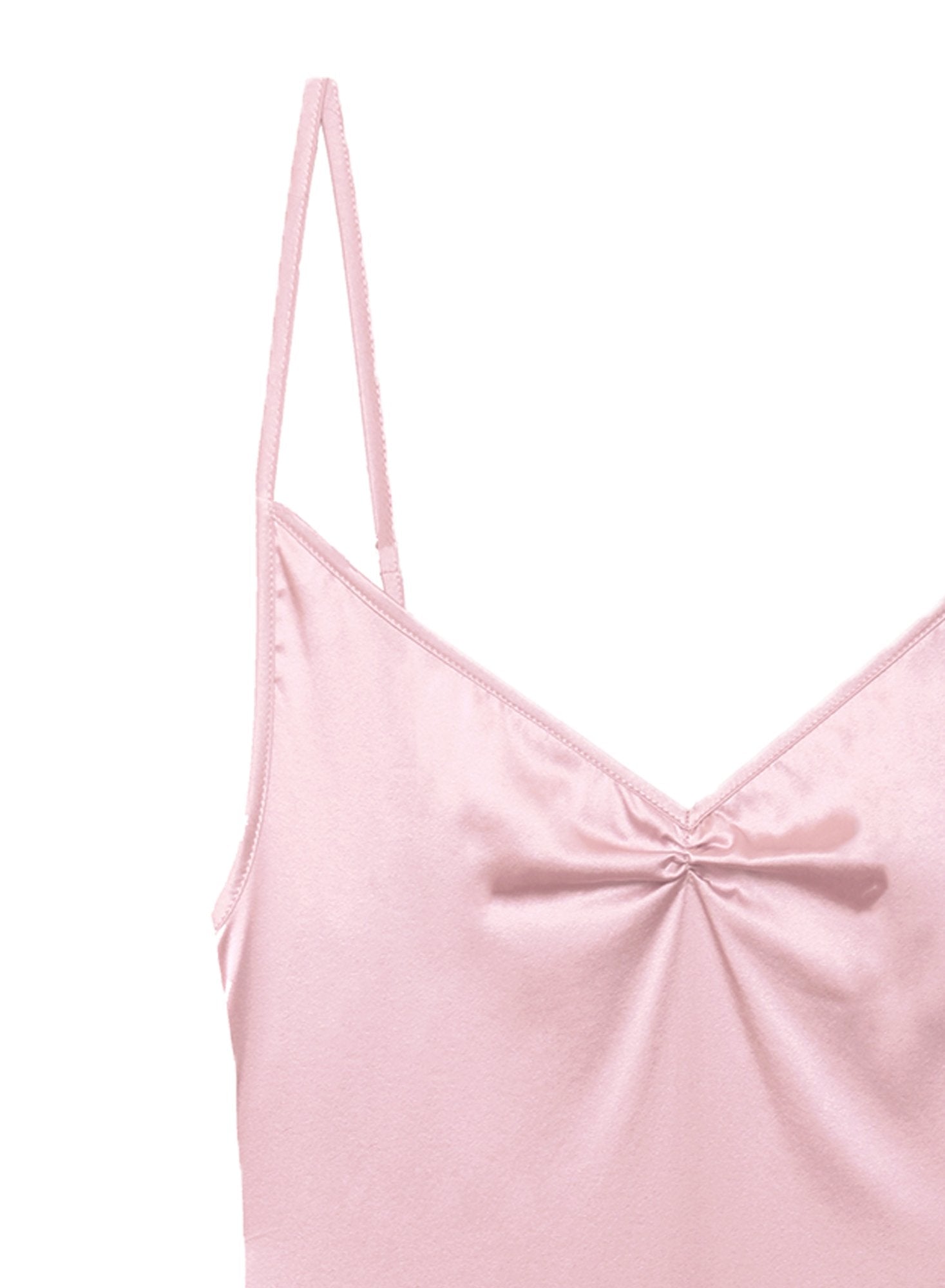 James Lace Rouched V-Neck Slip