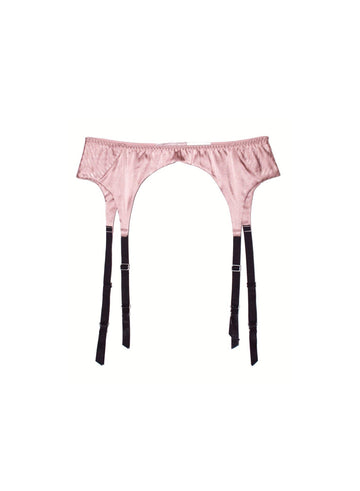 Rose pink - Top Stitch Garter Belt | Fleur du Mal - DEMO