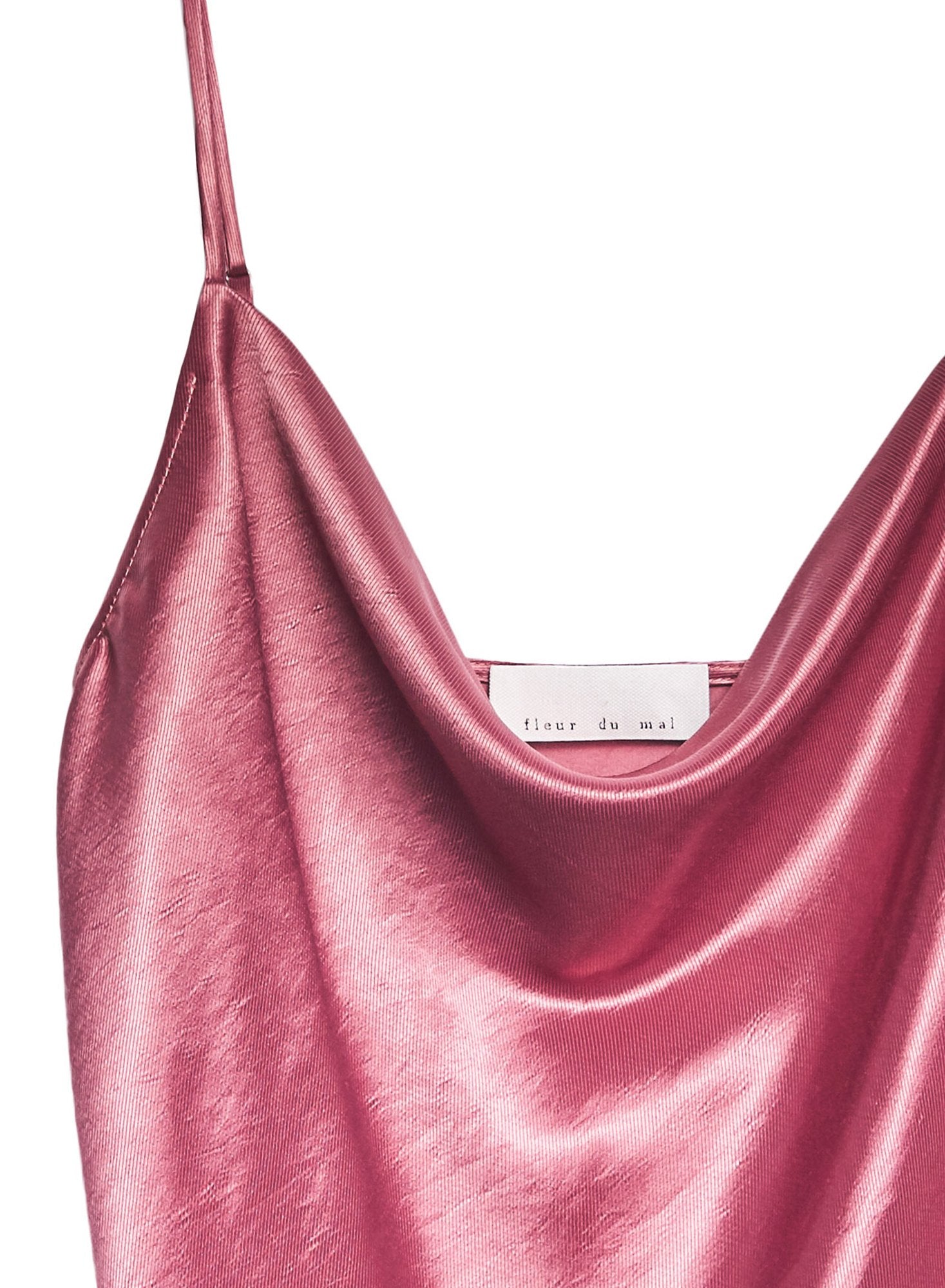 Rosewood Luster Cowl Neck Cami