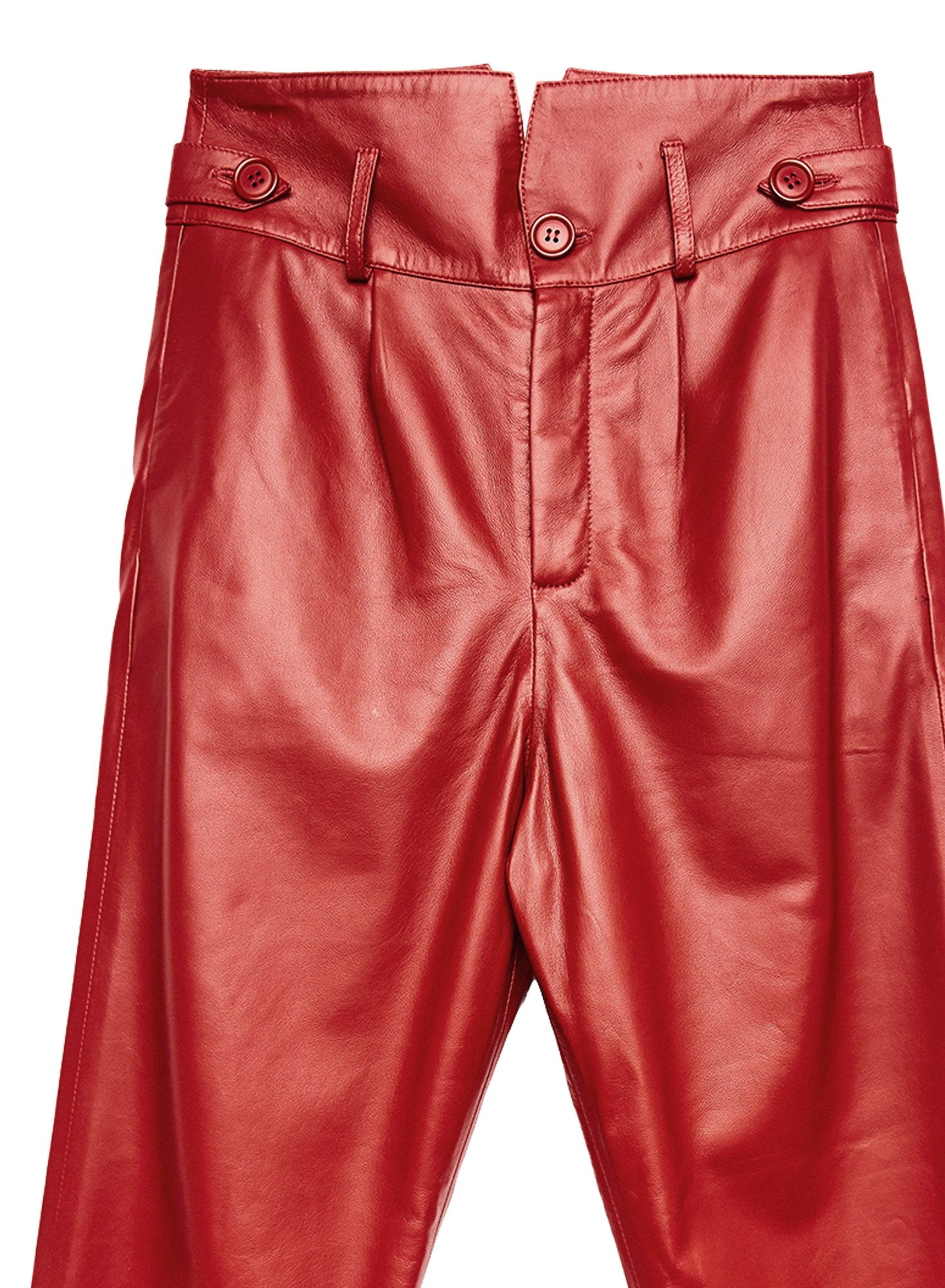 Leather V-Yoke Pant