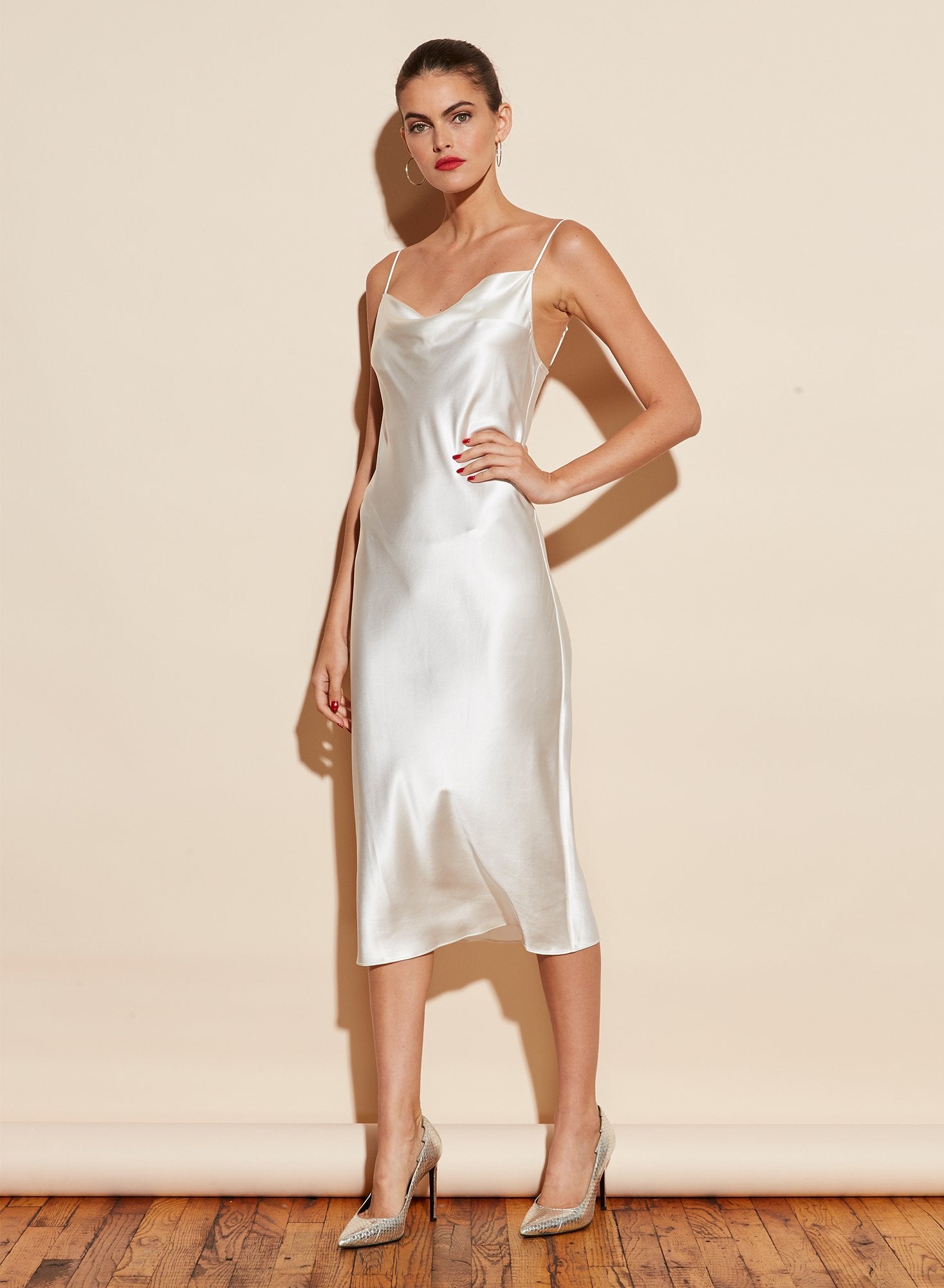 Cowl Neck Slip Dress