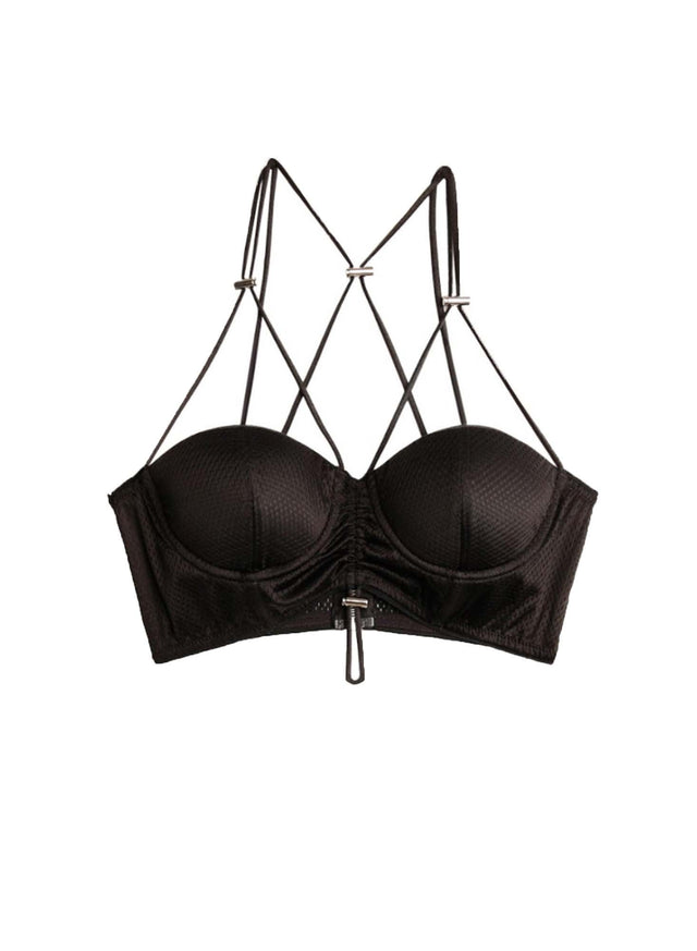 Black - Sporty Bra Top | Fleur du Mal - DEMO